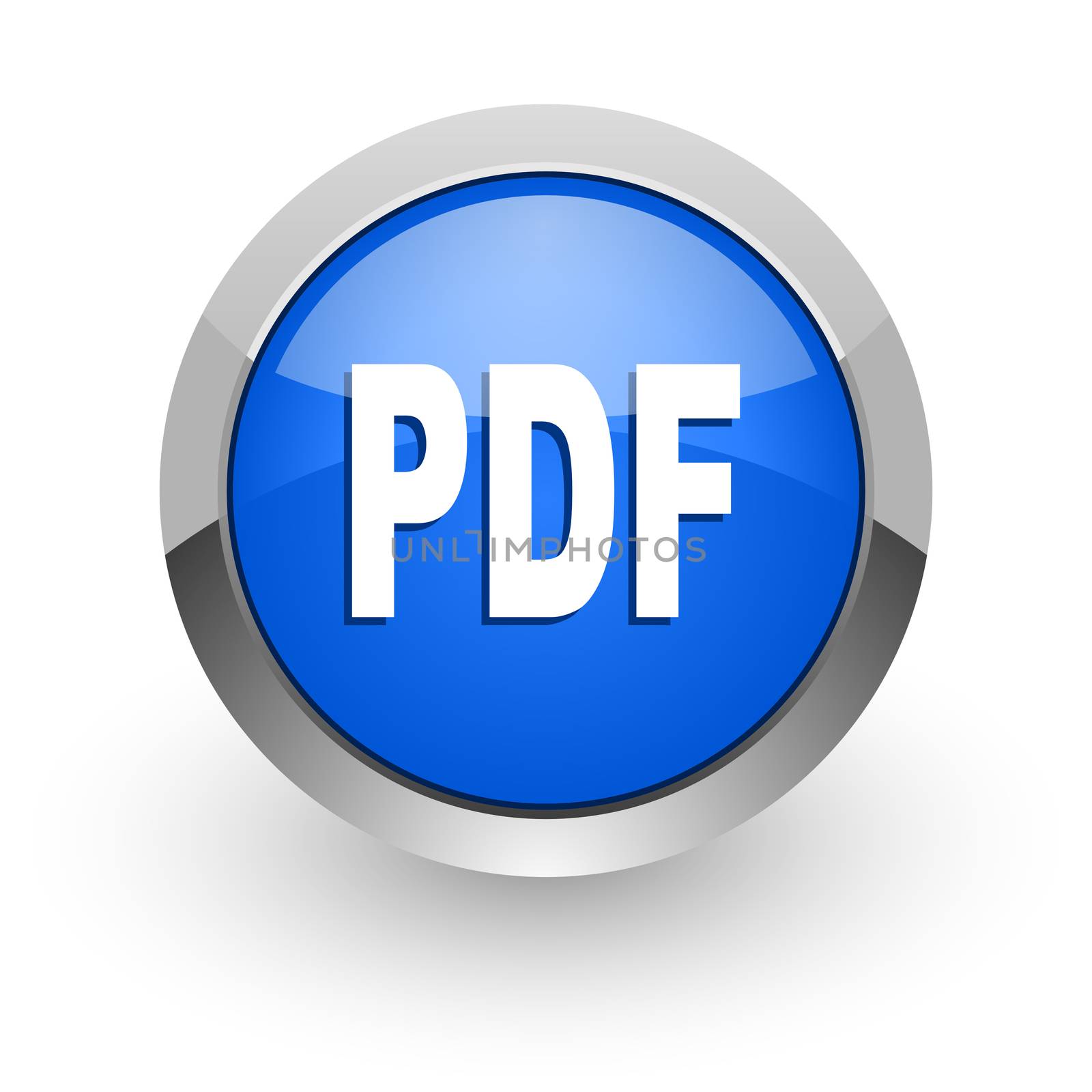 blue glossy web icon