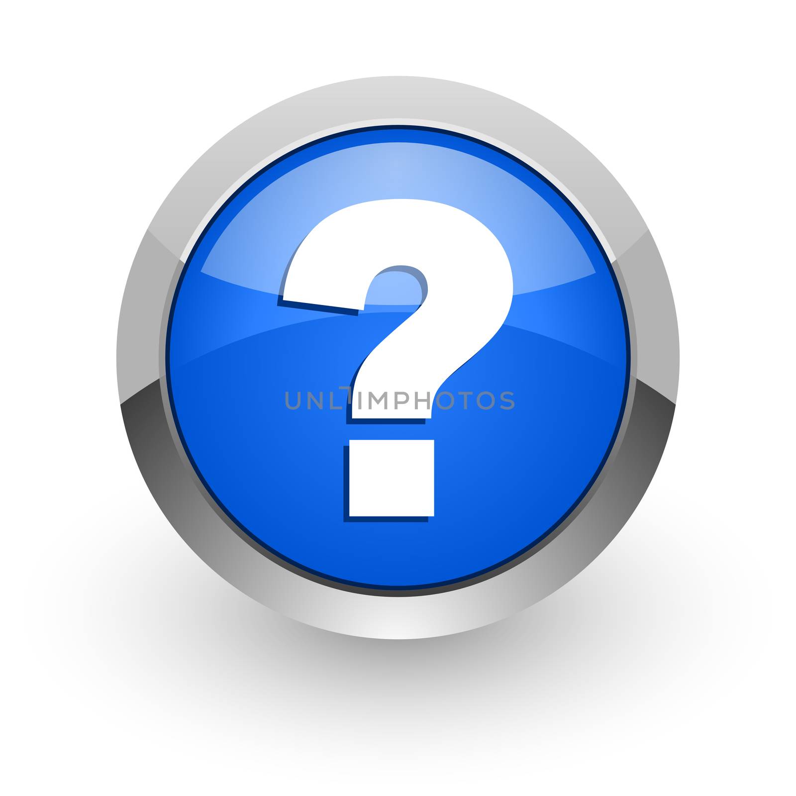 blue glossy web icon