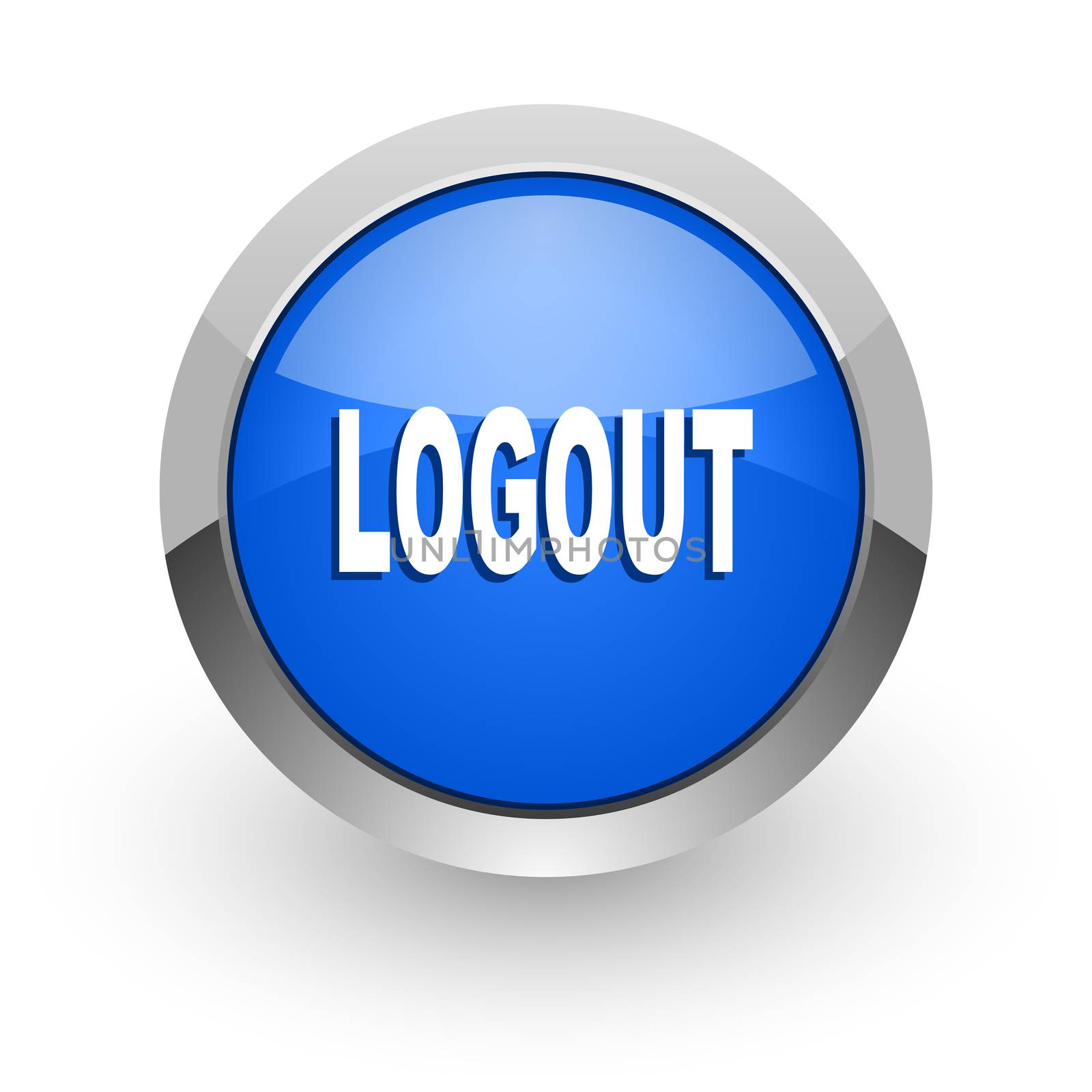 blue glossy web icon