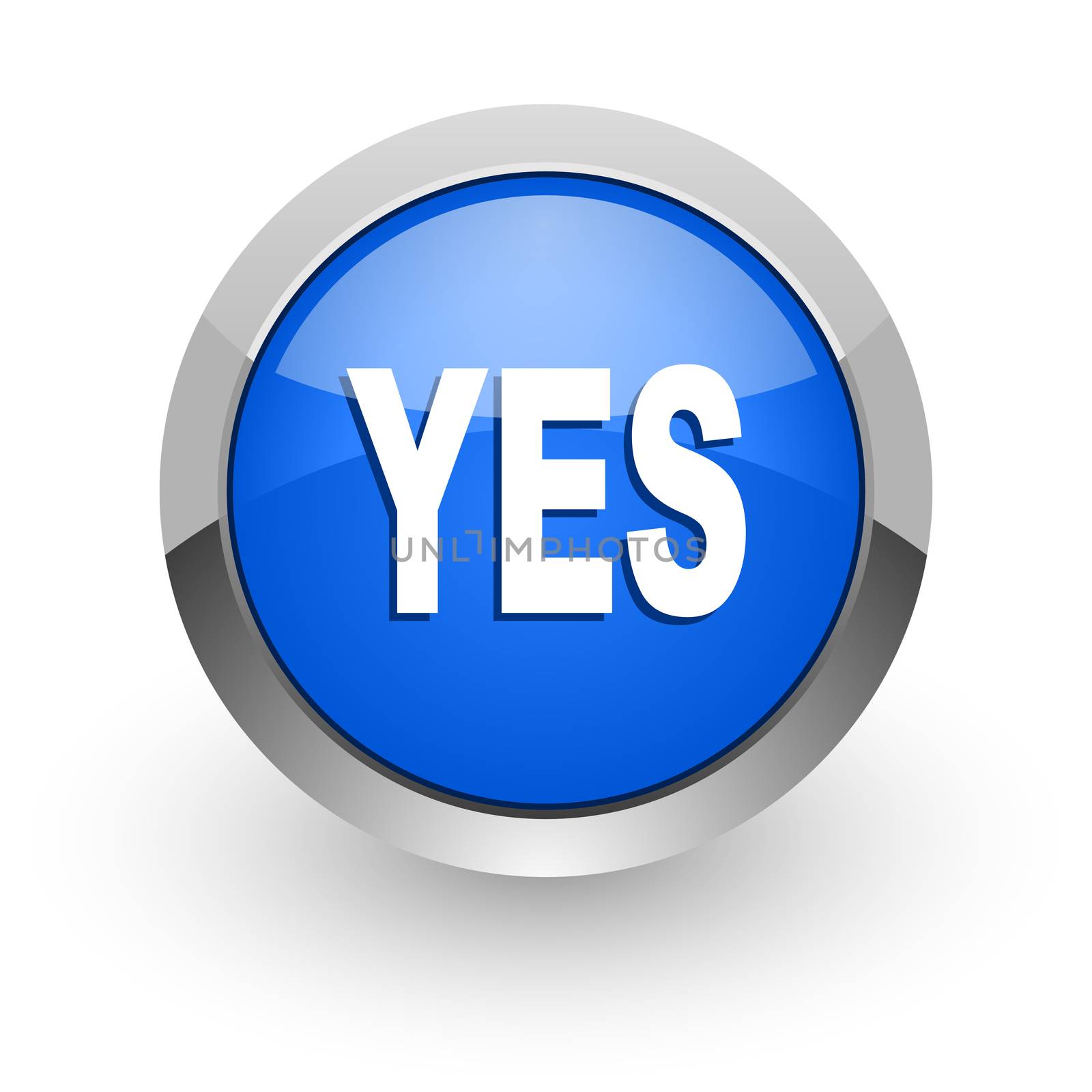 blue glossy web icon