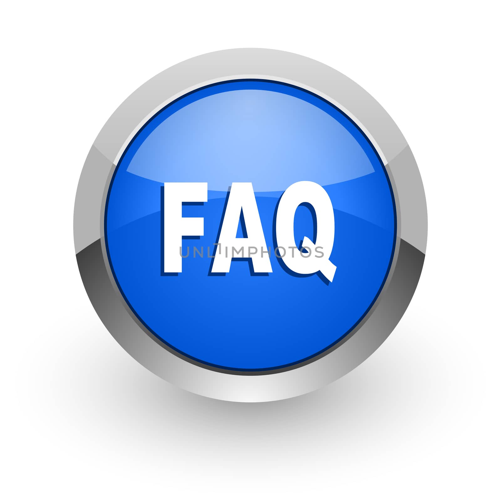 blue glossy web icon