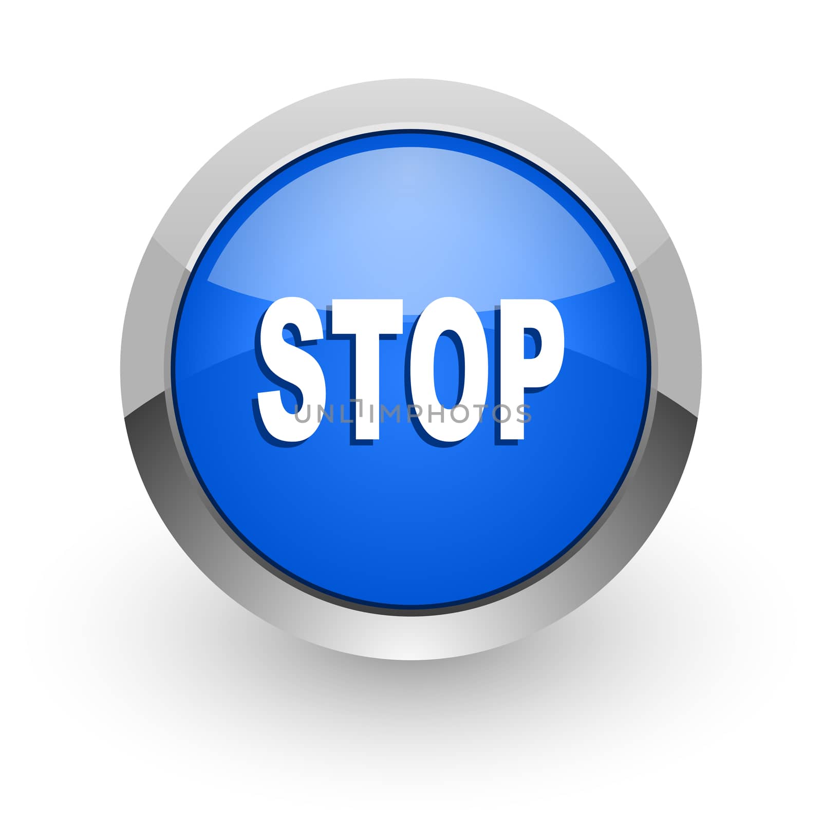 blue glossy web icon