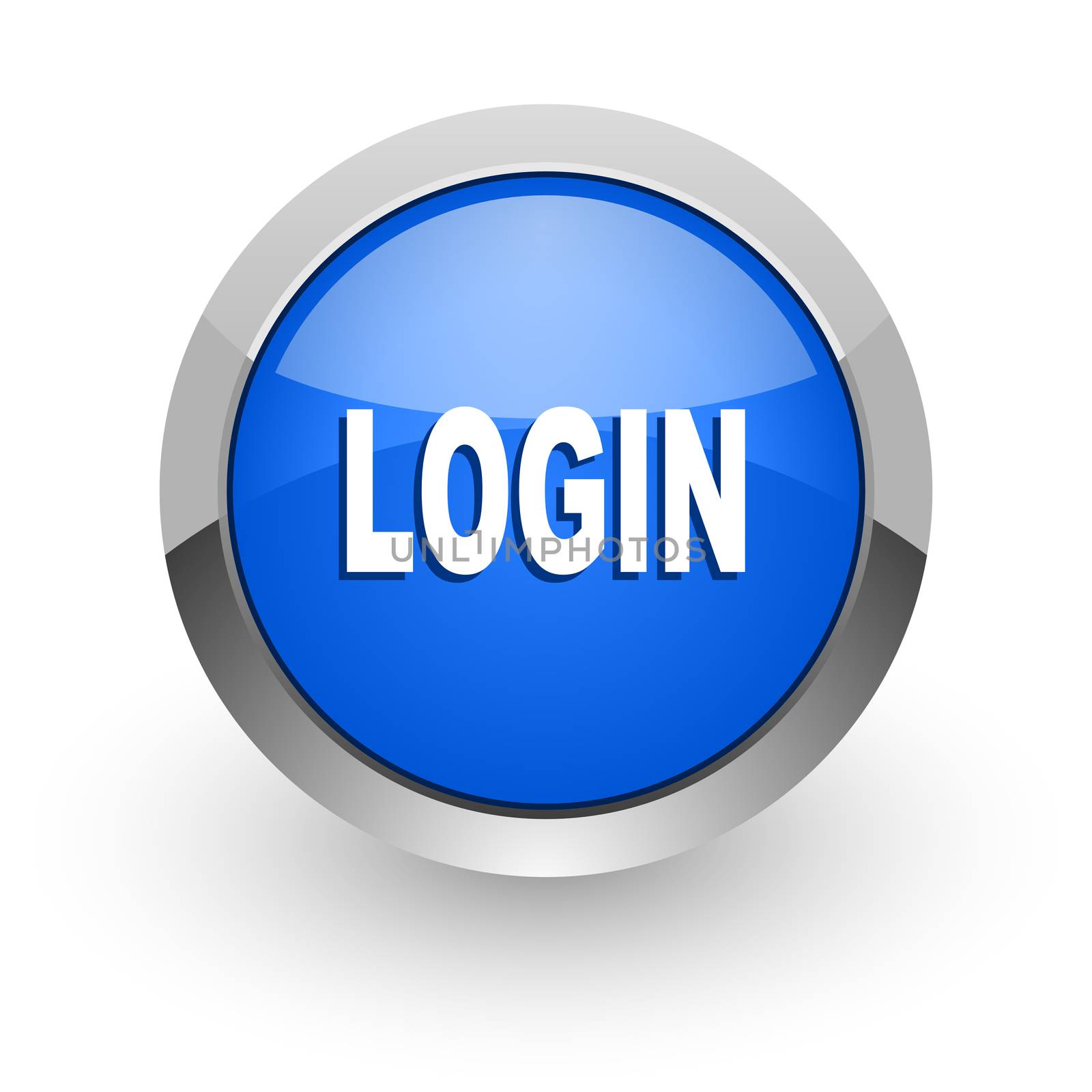 blue glossy web icon
