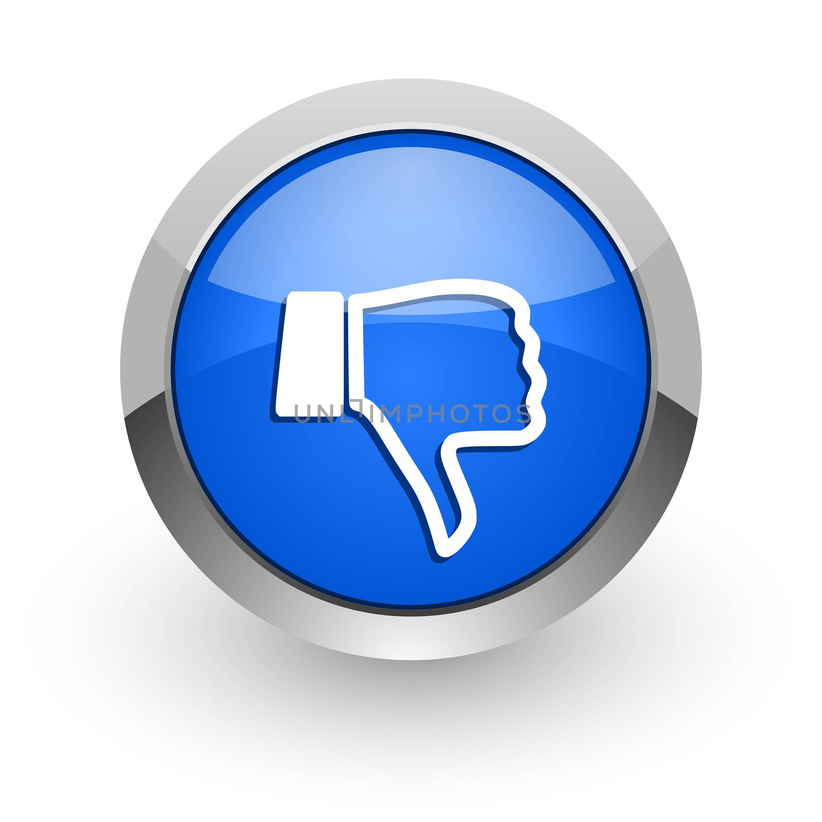 blue glossy web icon