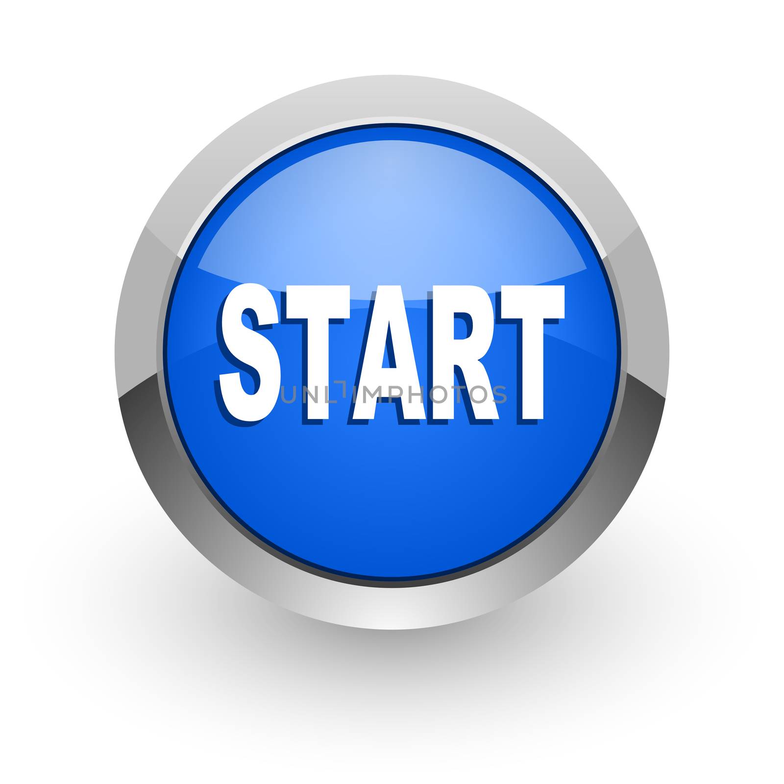 blue glossy web icon