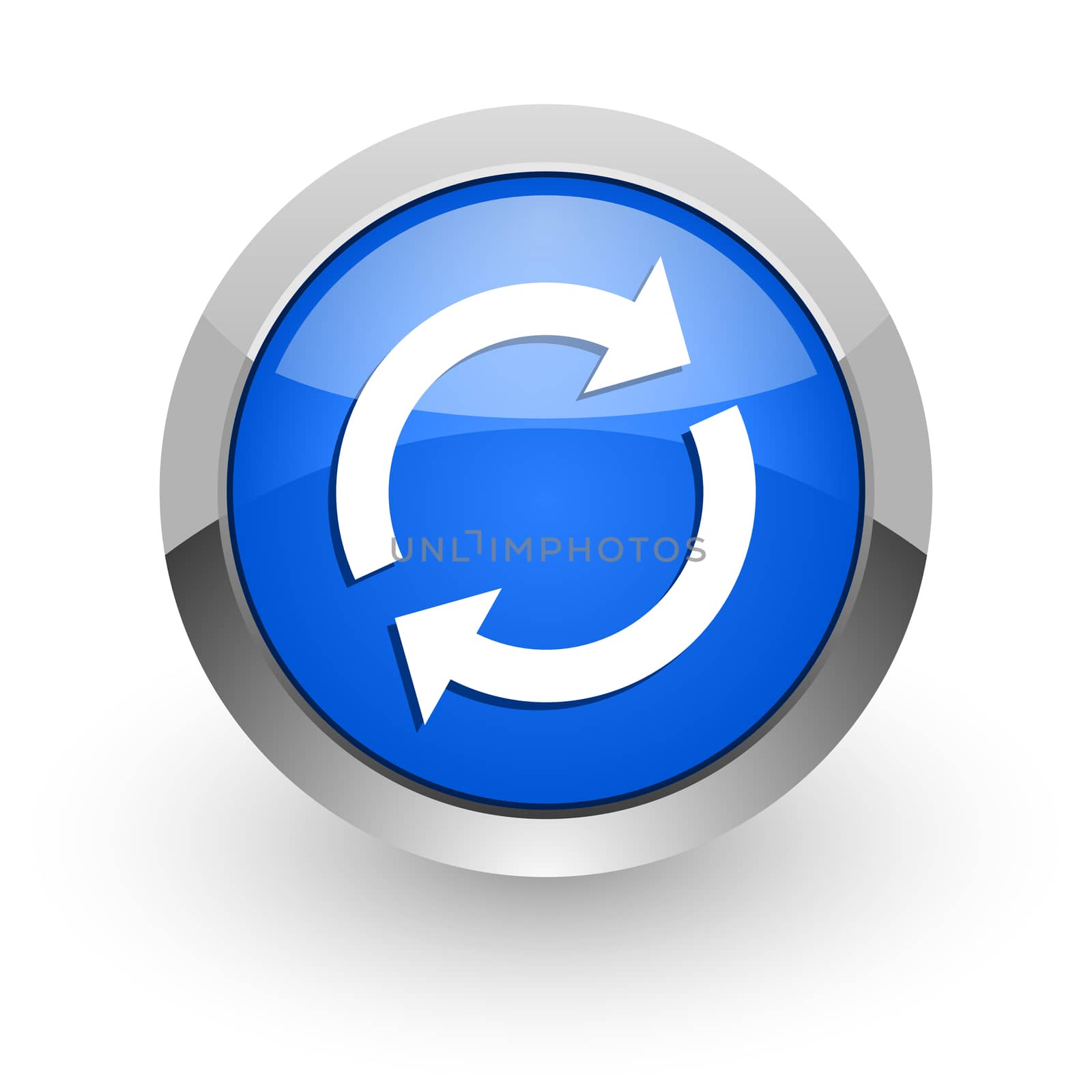 blue glossy web icon