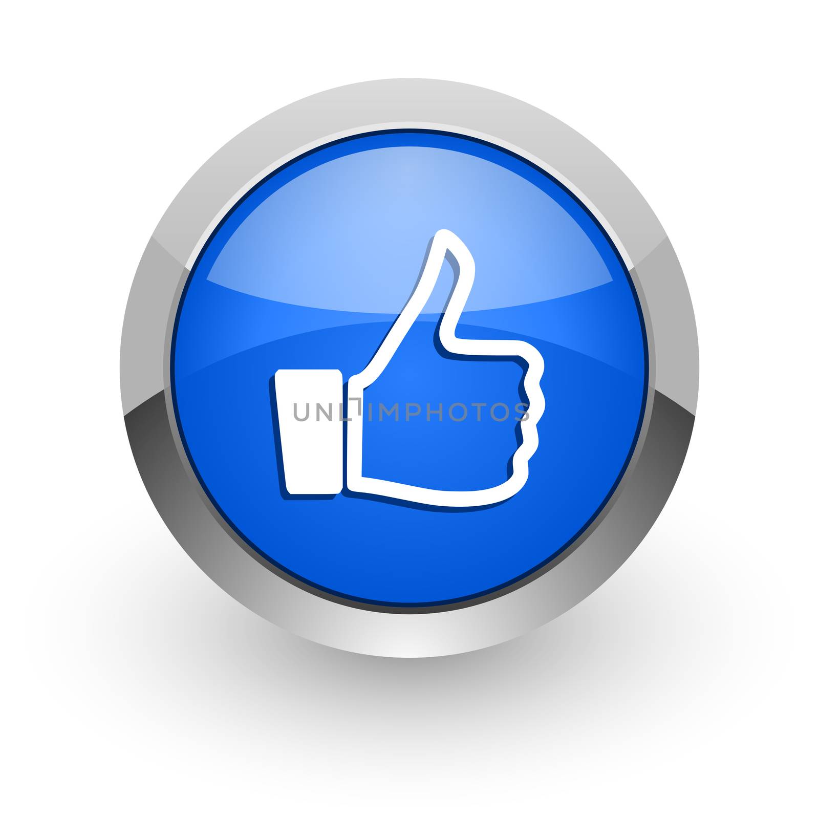 blue glossy web icon