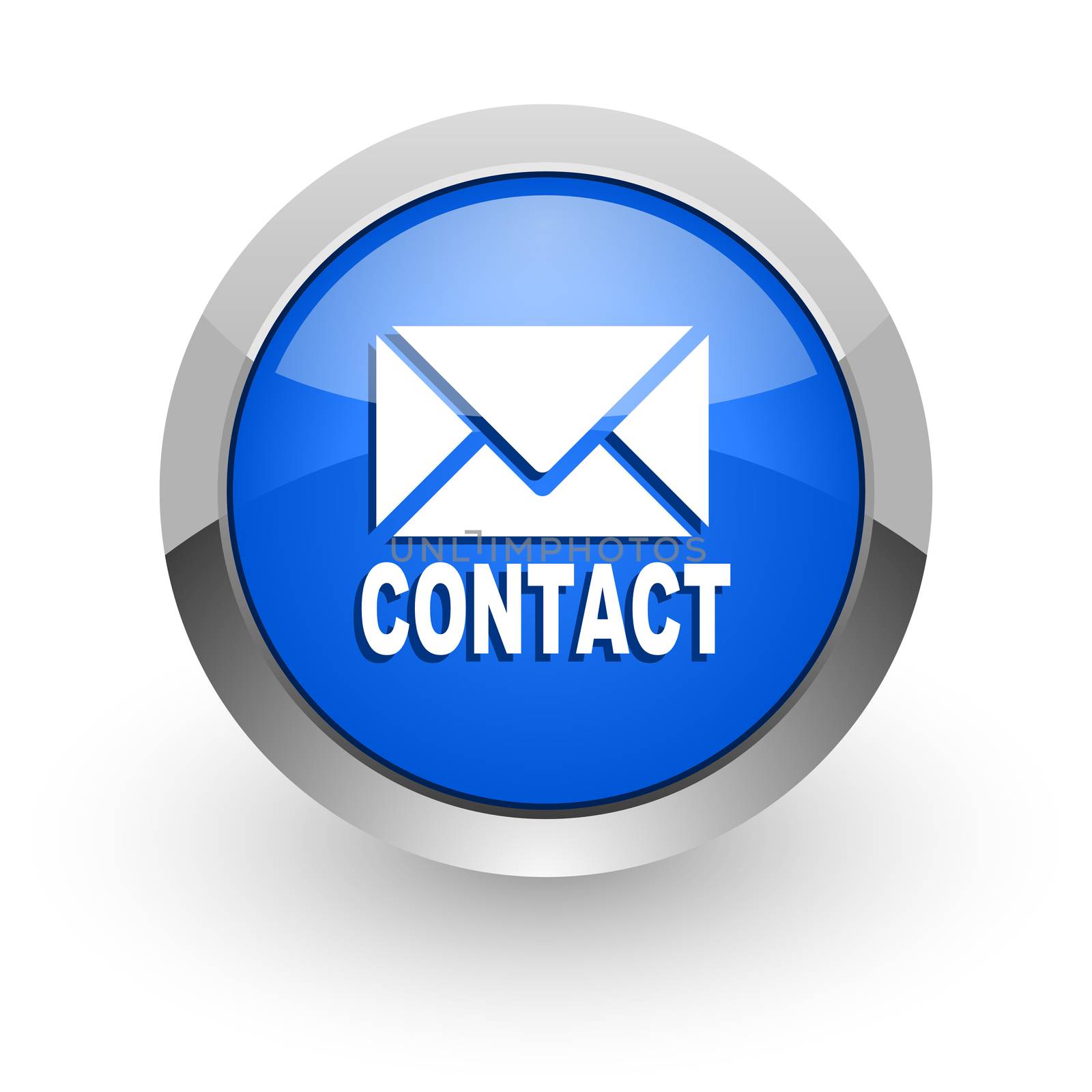 blue glossy web icon