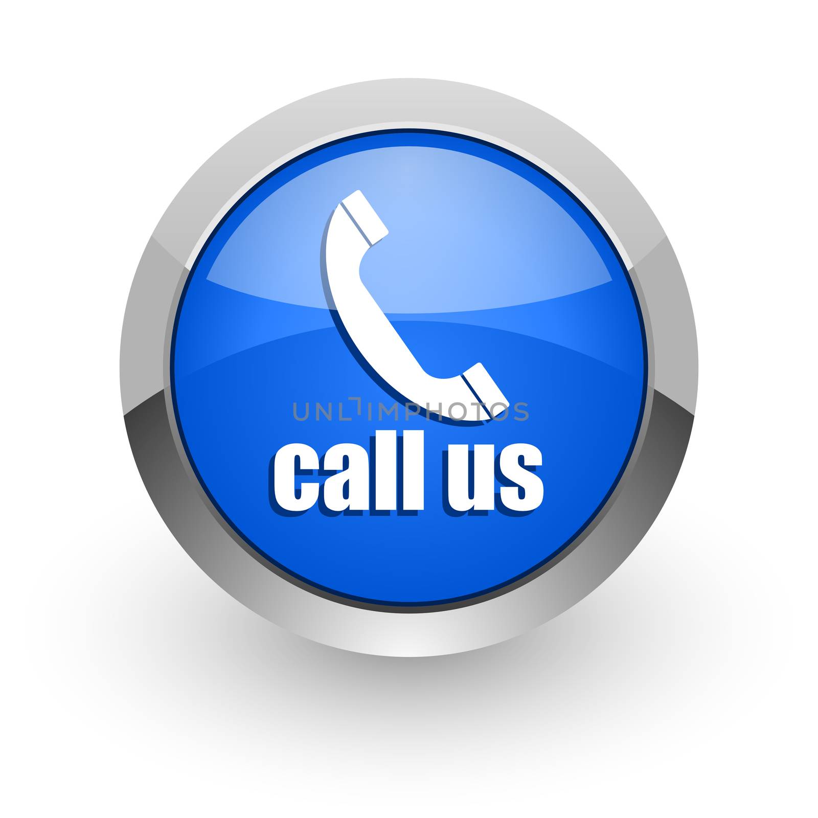 blue glossy web icon