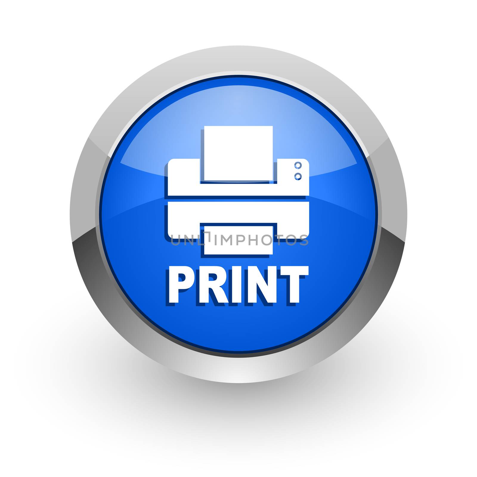 blue glossy web icon