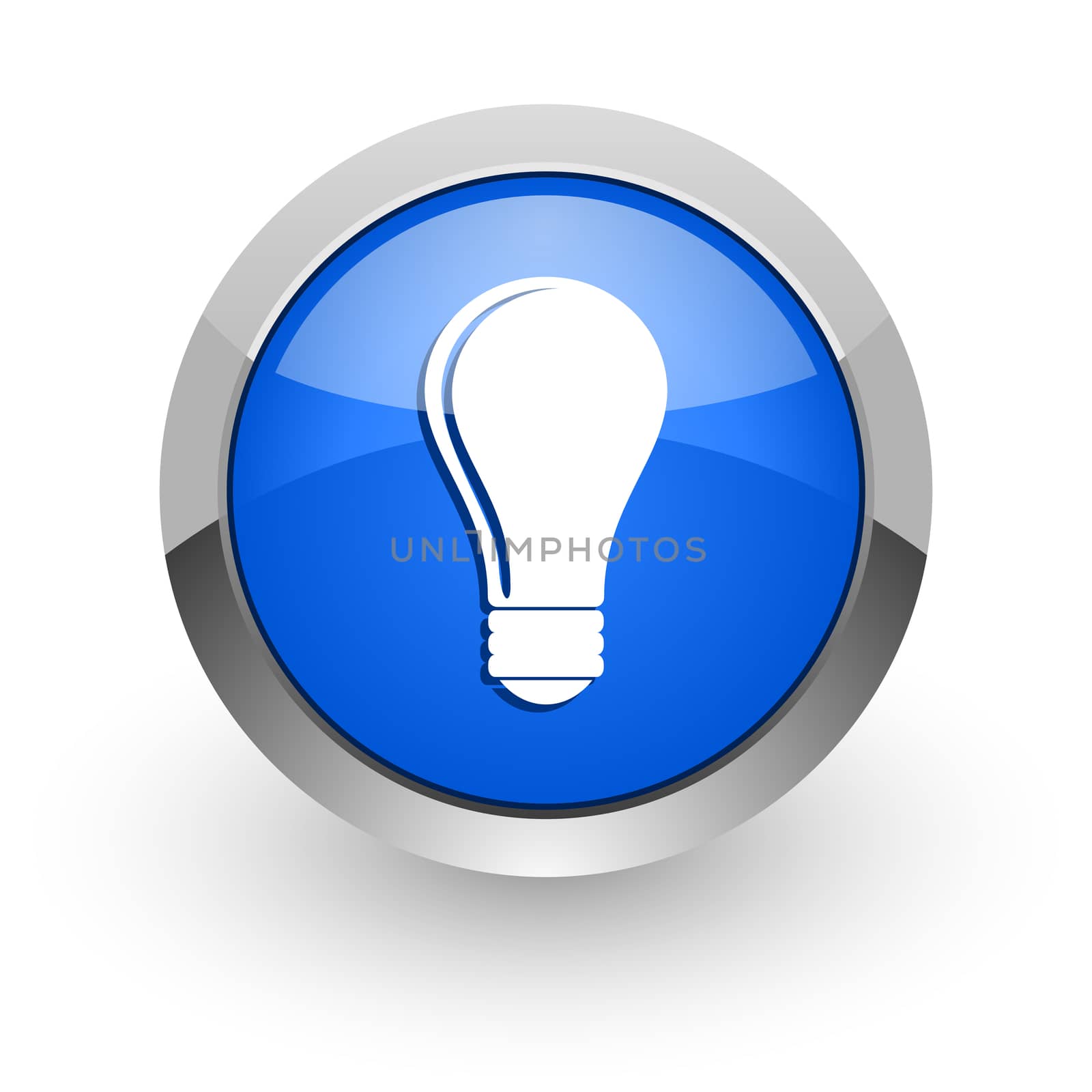 blue glossy web icon