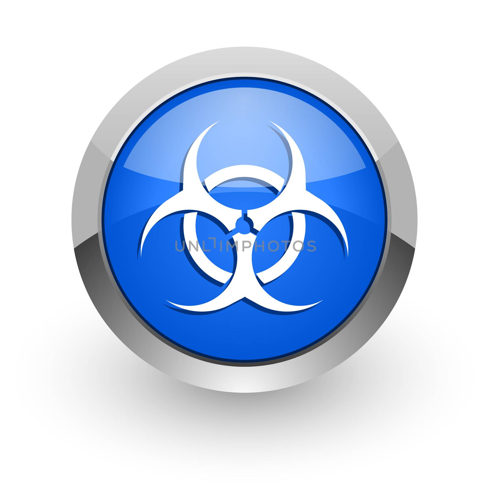 blue glossy web icon