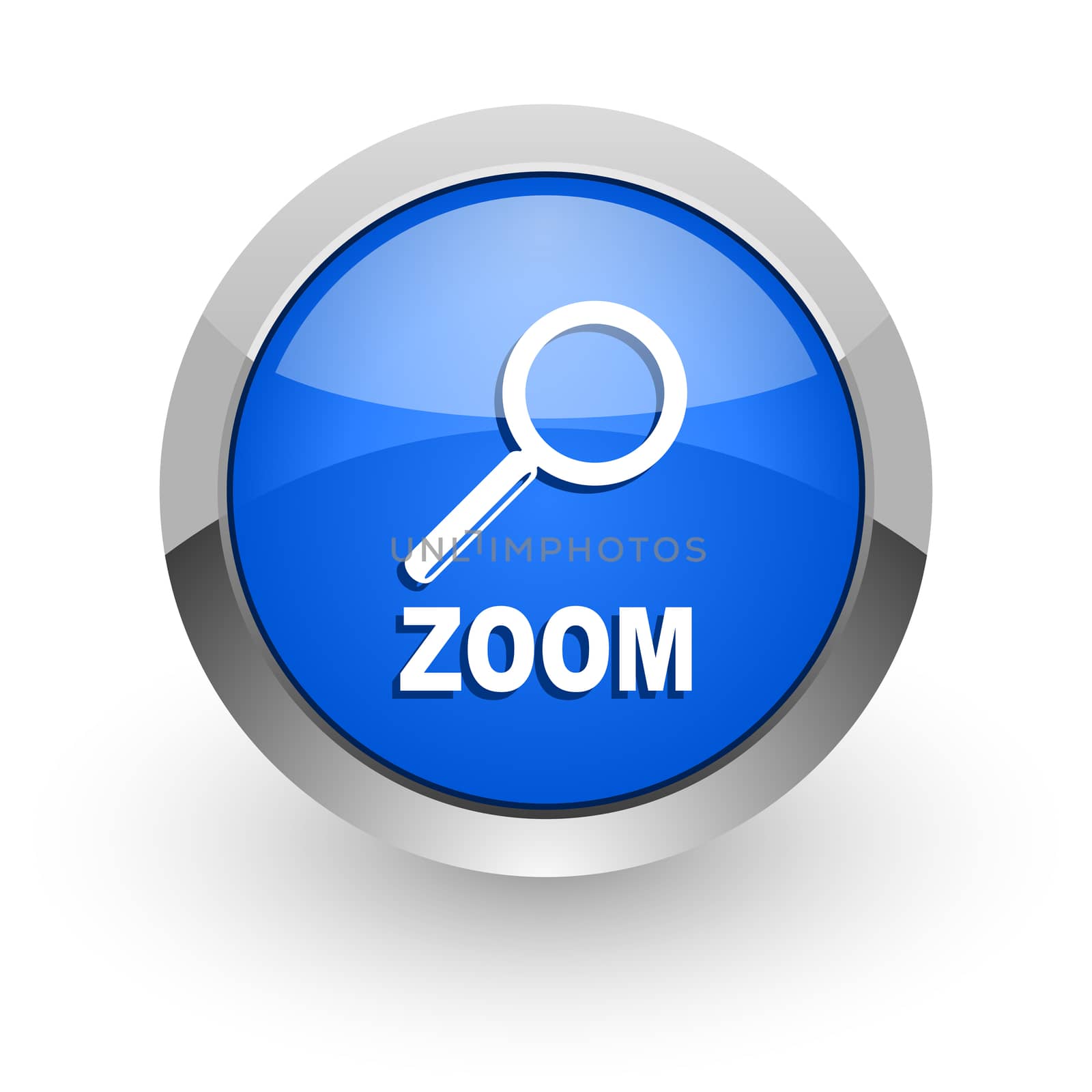 blue glossy web icon