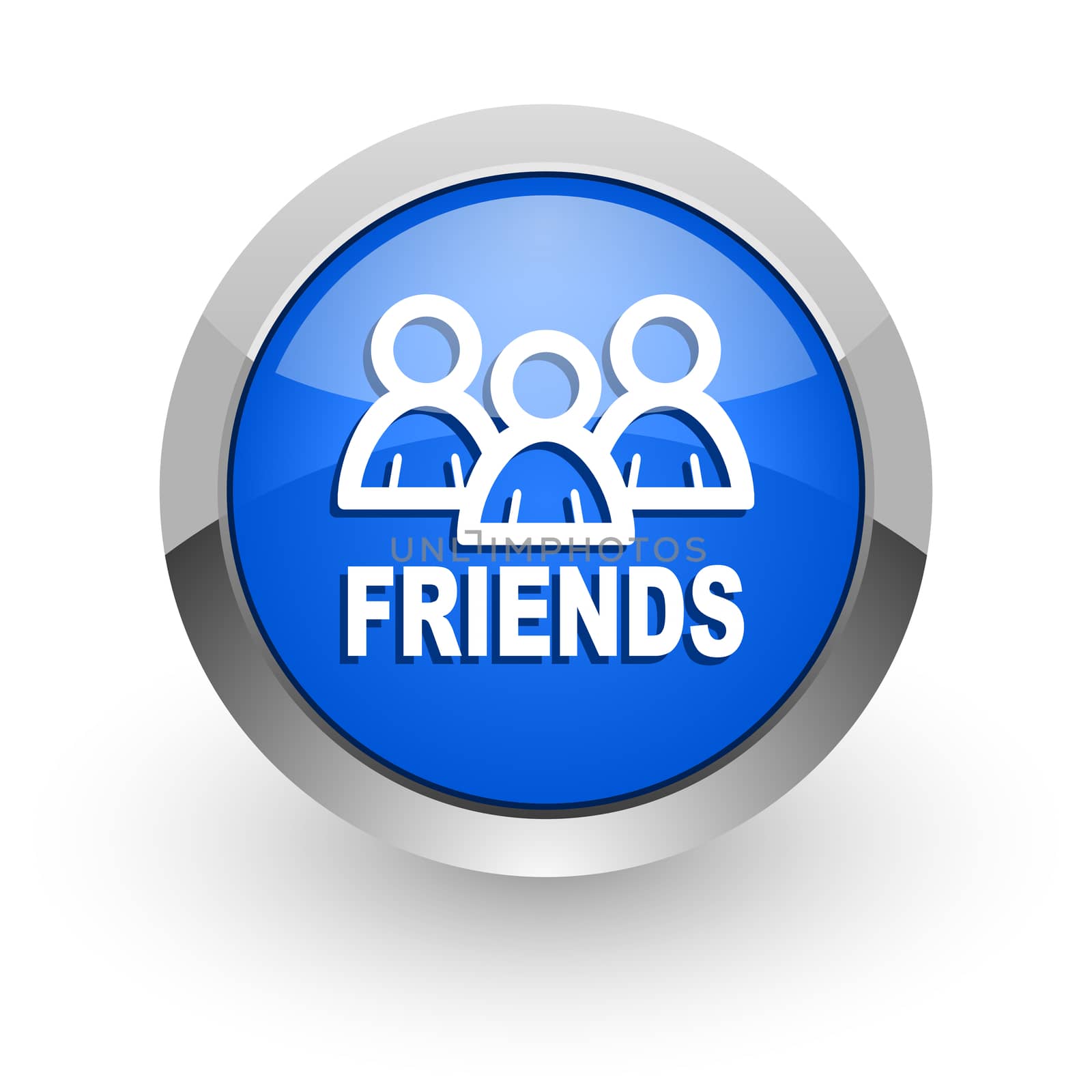 blue glossy web icon
