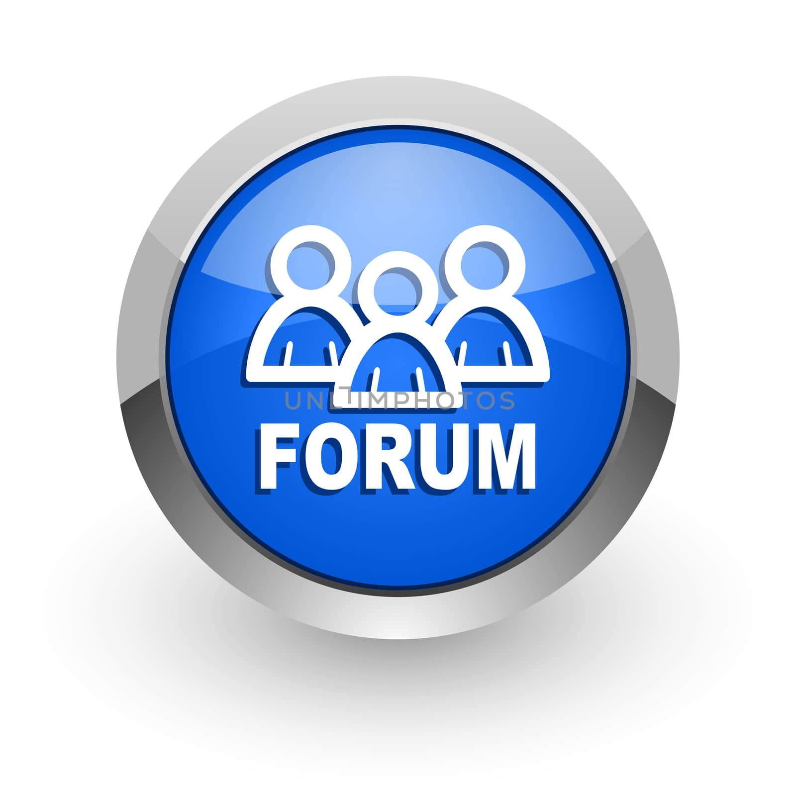 blue glossy web icon