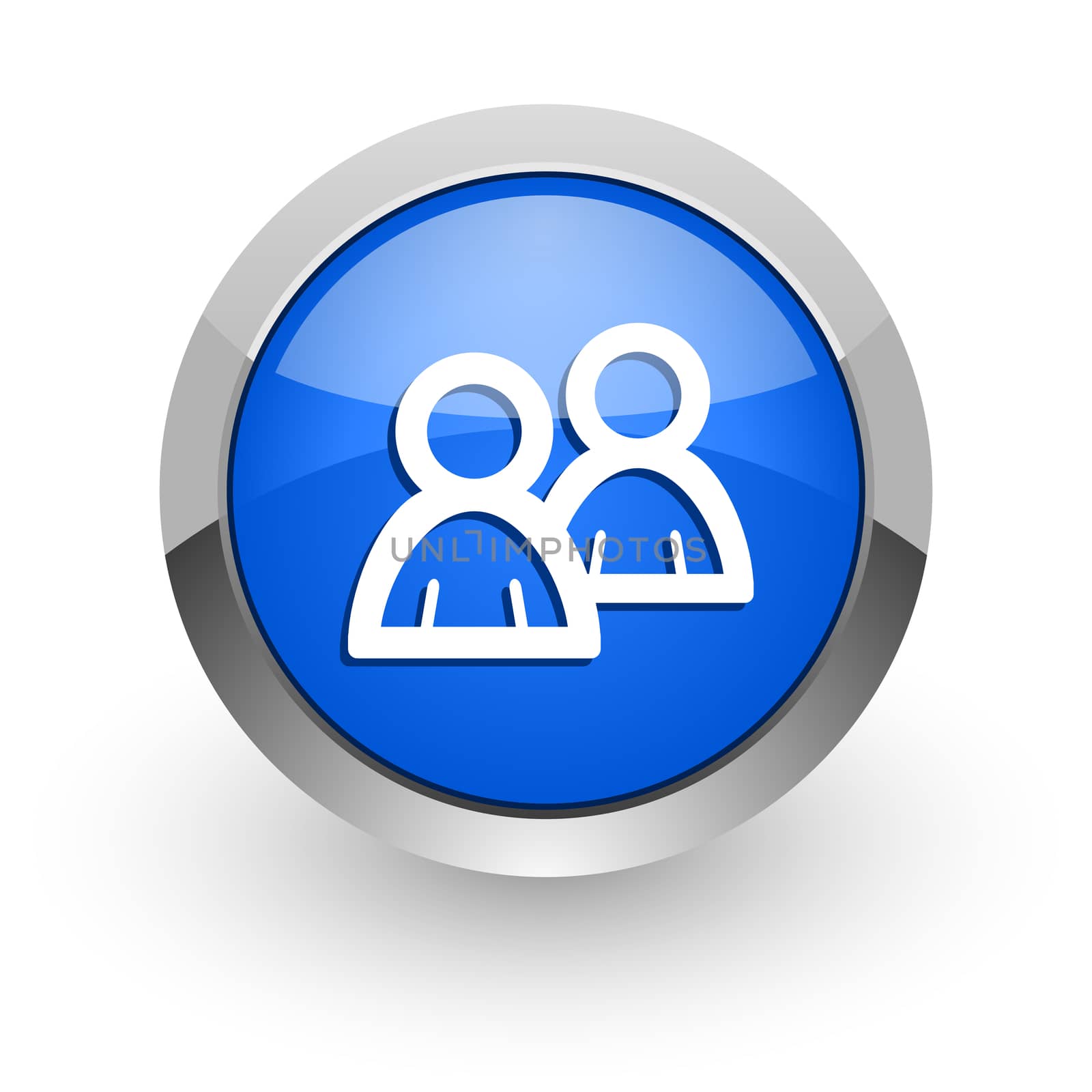 blue glossy web icon