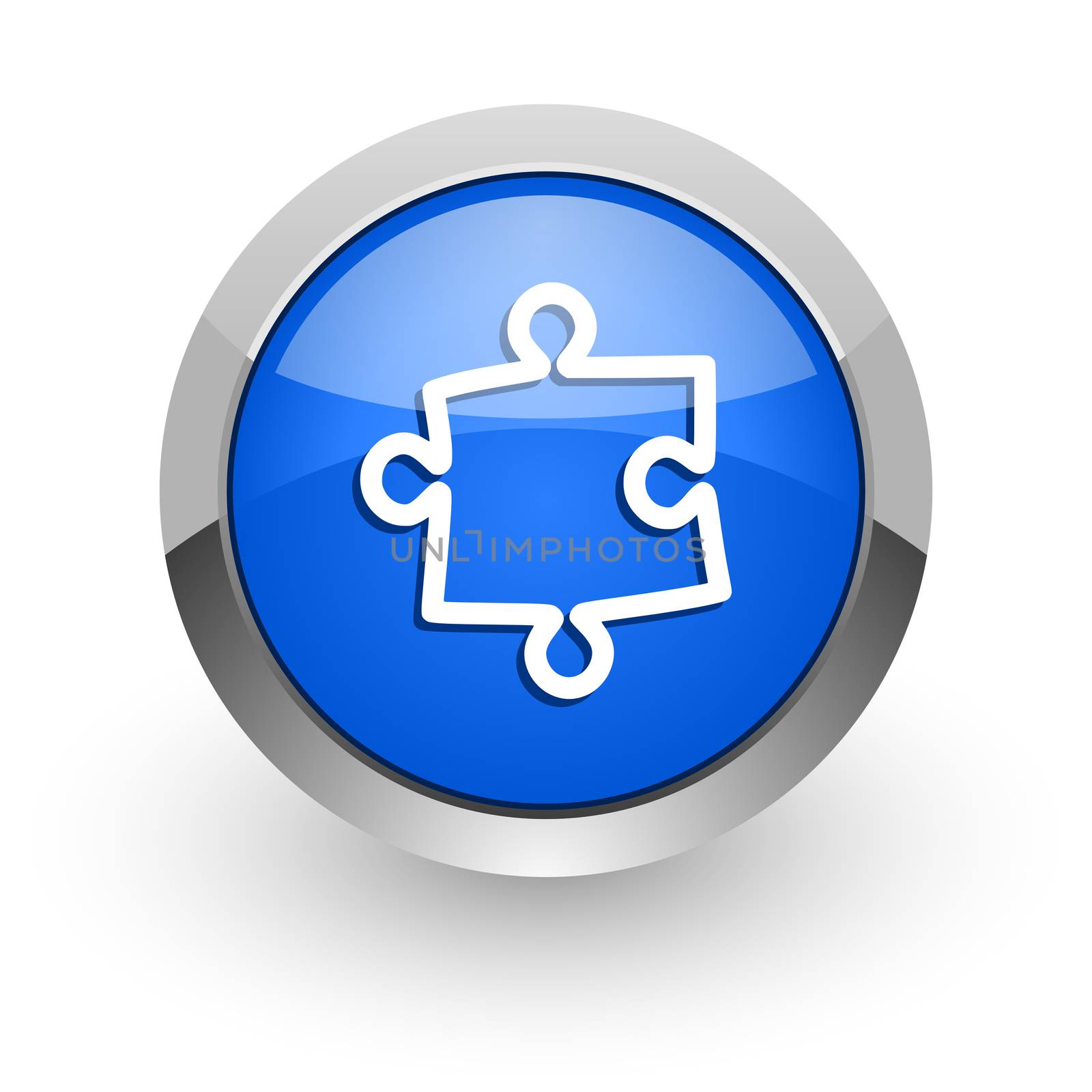 blue glossy web icon