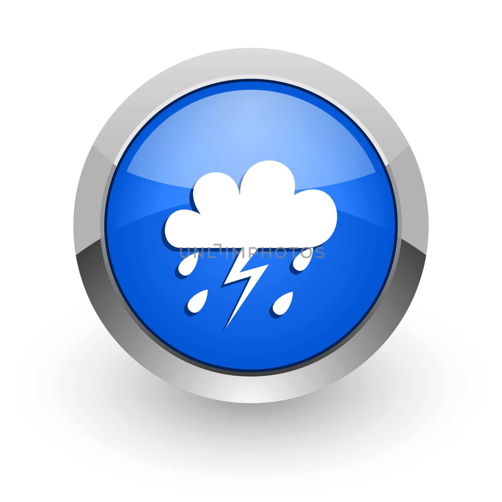 blue glossy web icon