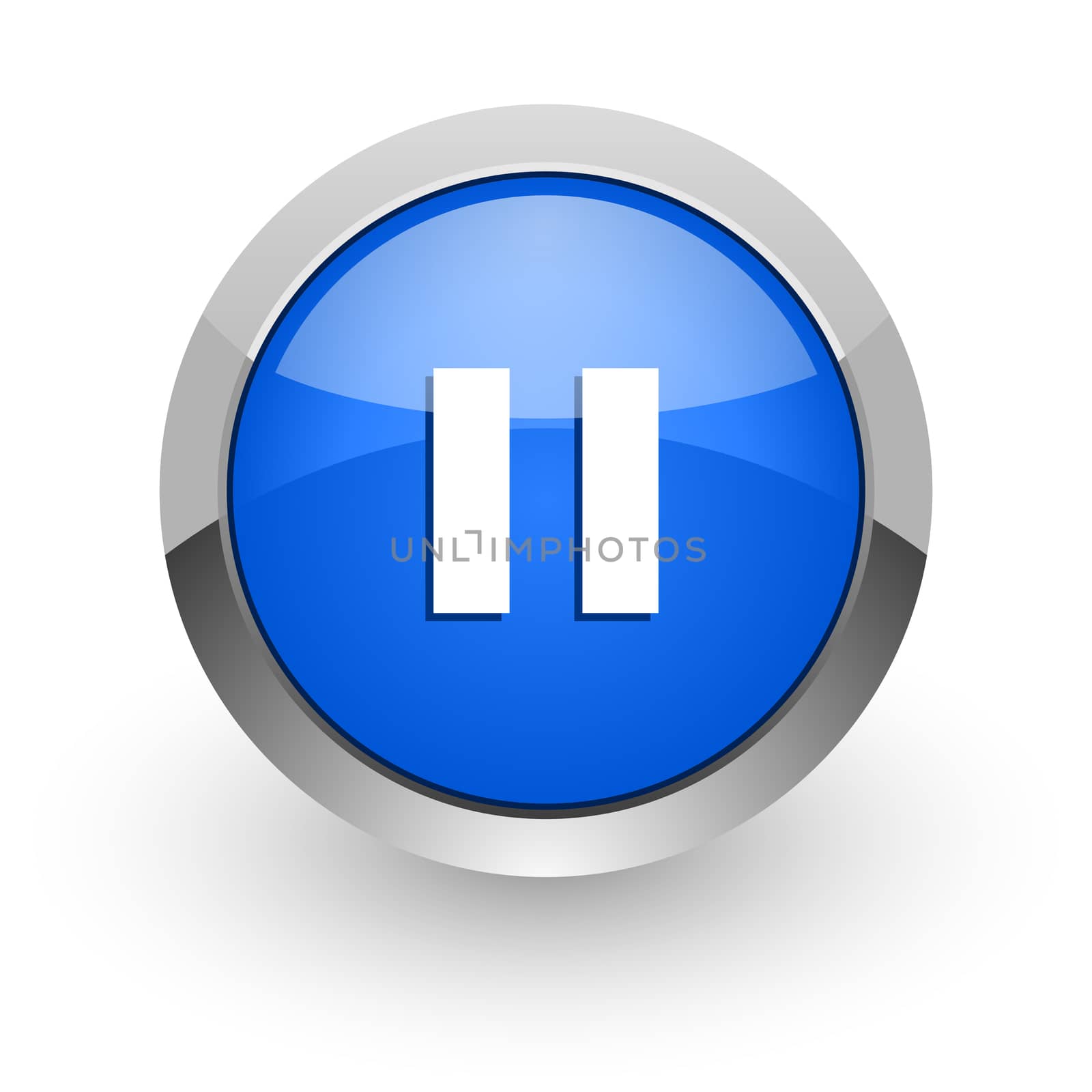blue glossy web icon