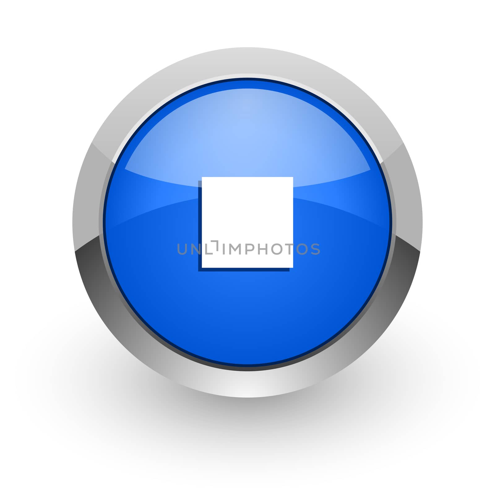 blue glossy web icon