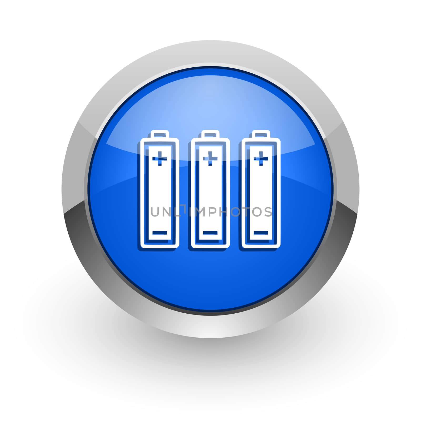 blue glossy web icon