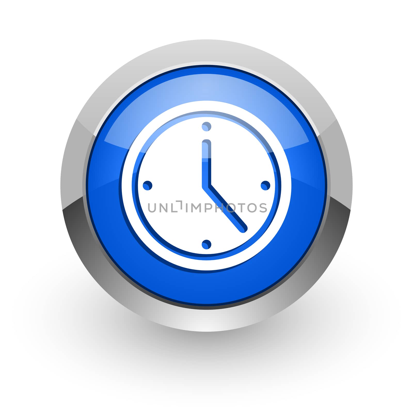 blue glossy web icon