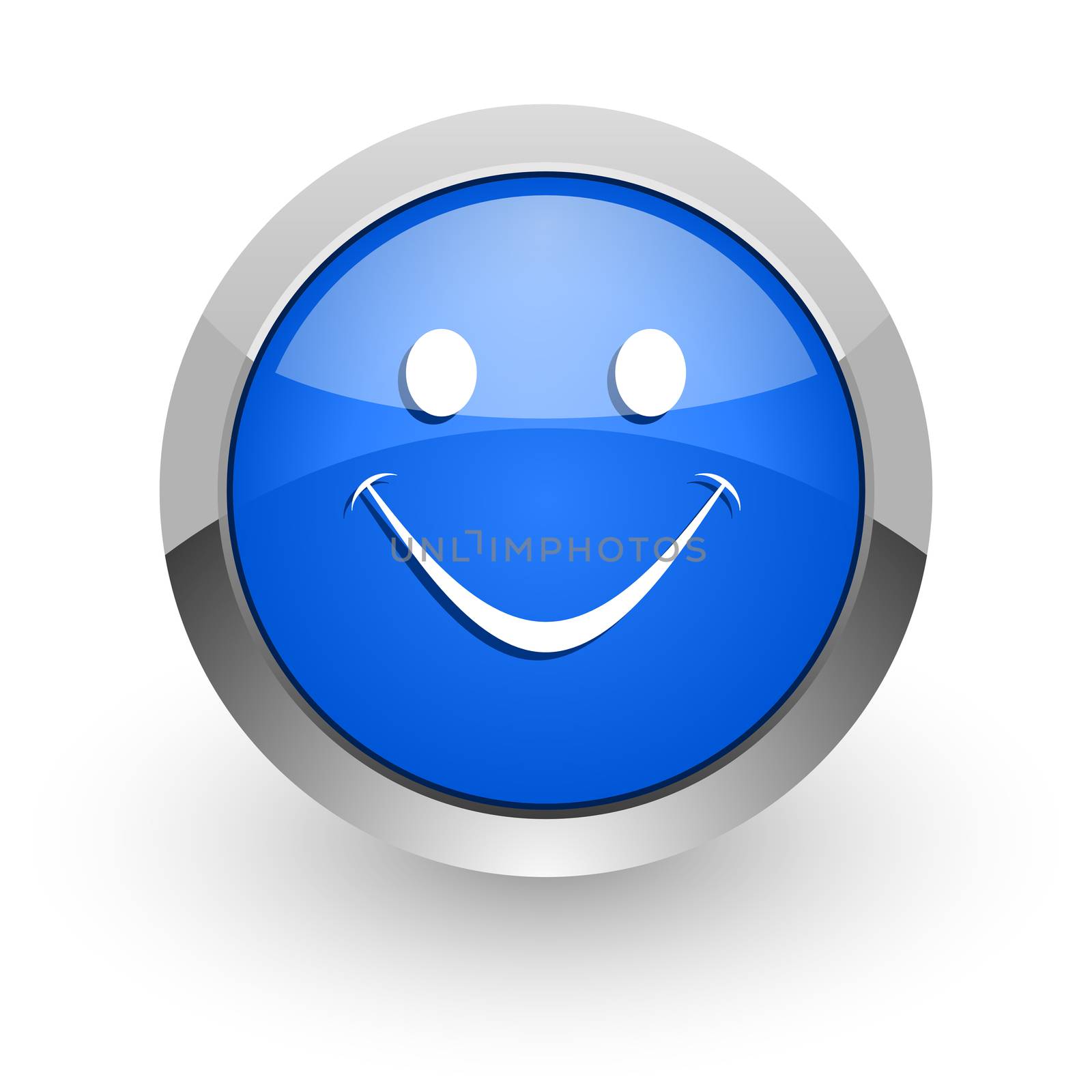 blue glossy web icon