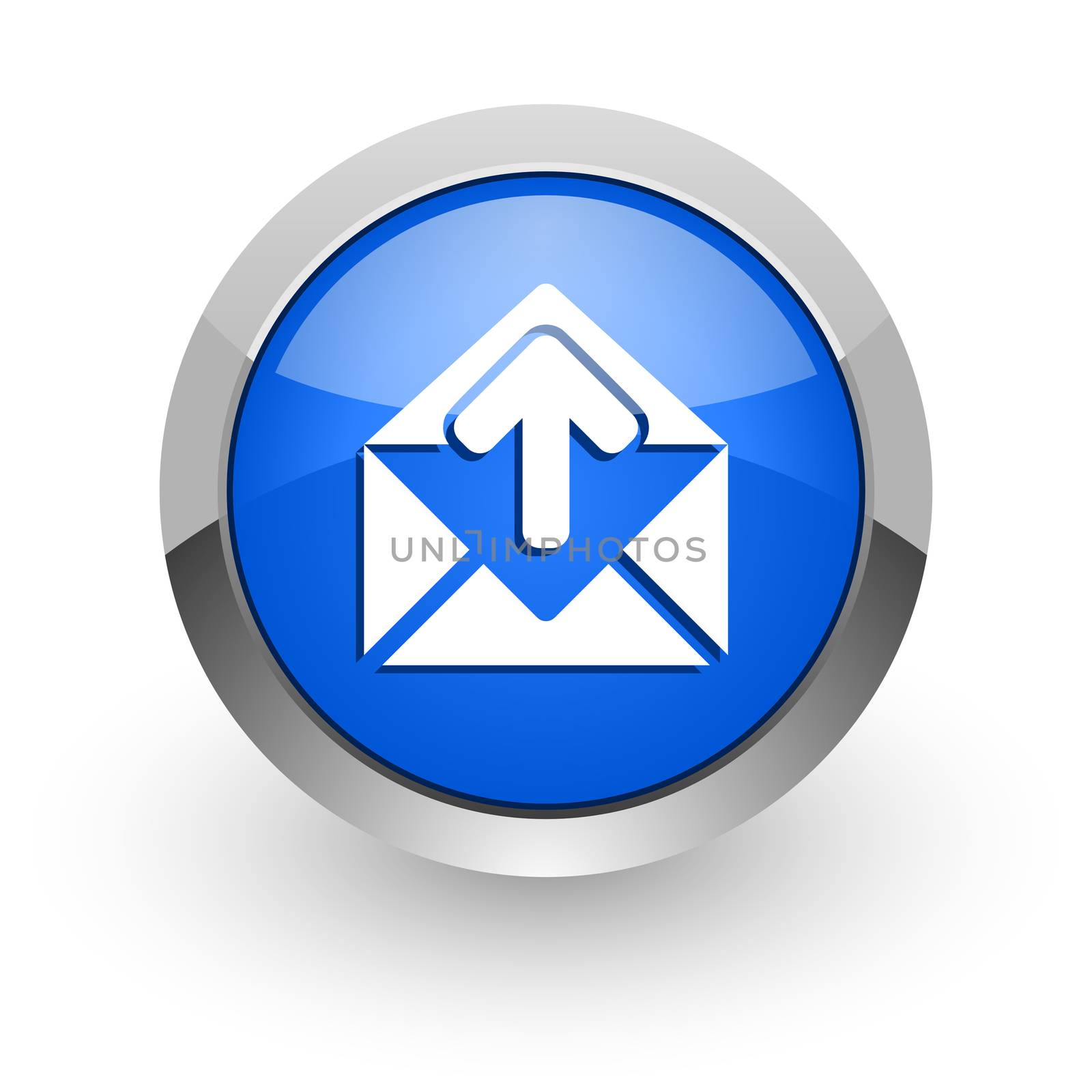 blue glossy web icon