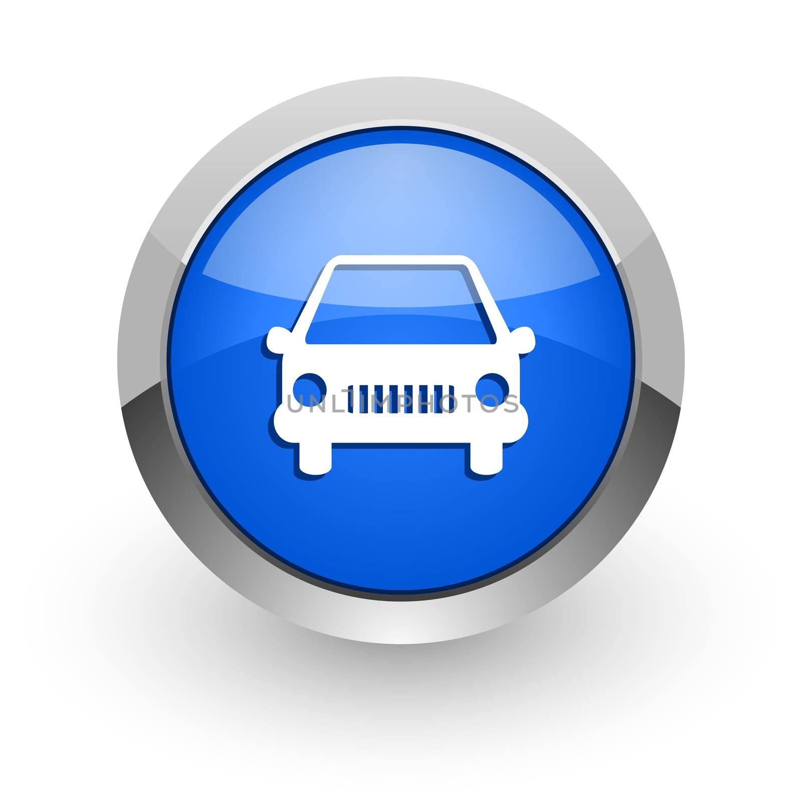 blue glossy web icon