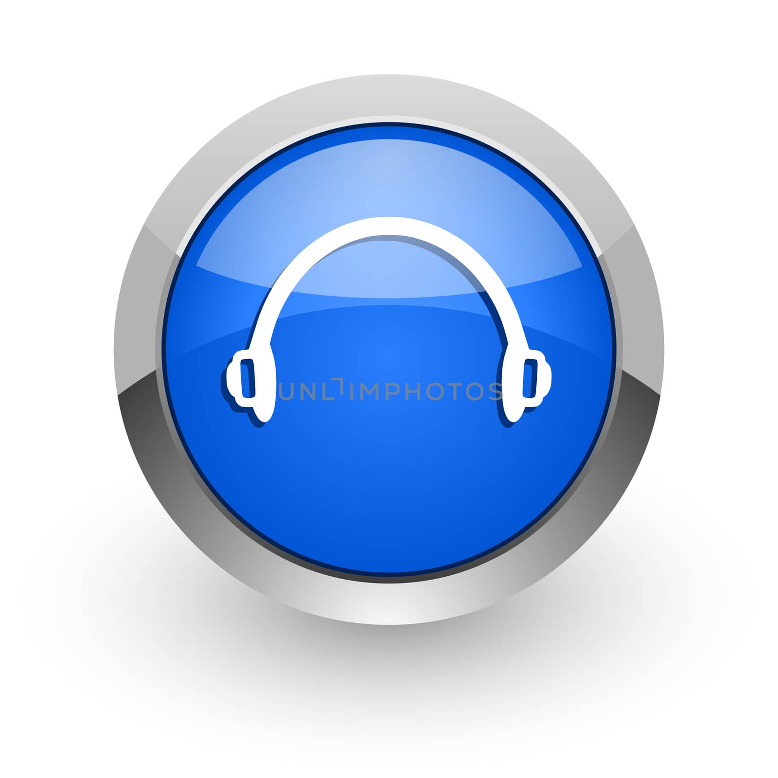 blue glossy web icon