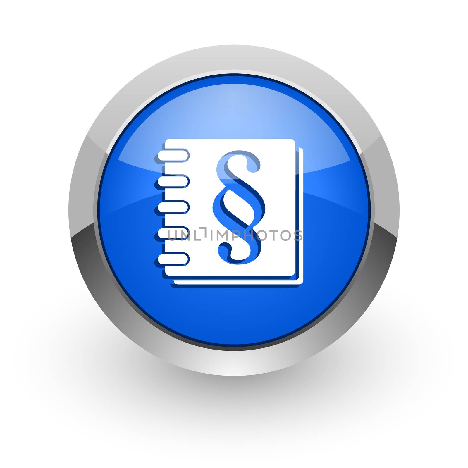 blue glossy web icon
