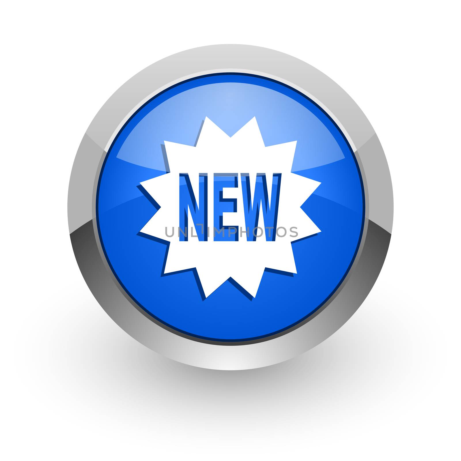blue glossy web icon