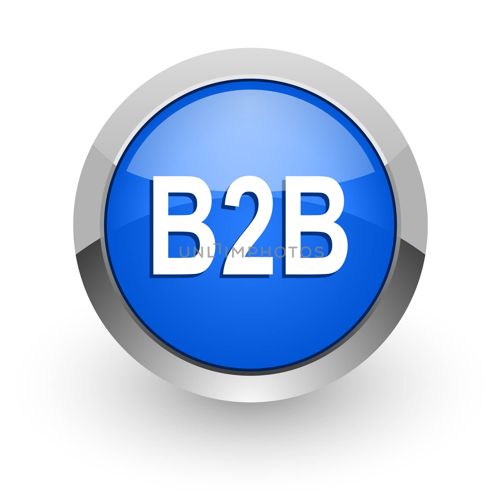 blue glossy web icon