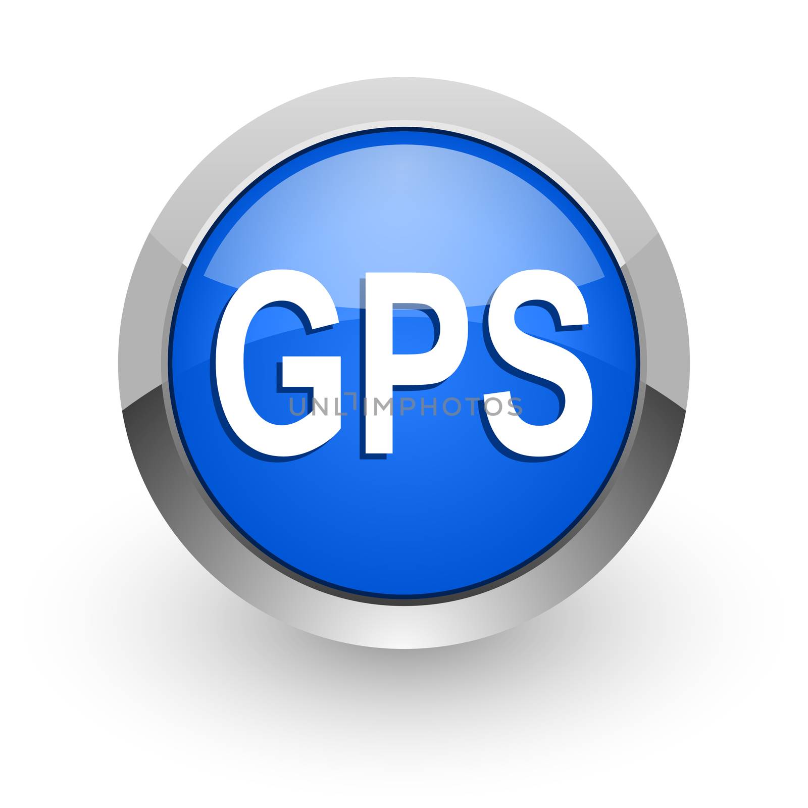 blue glossy web icon