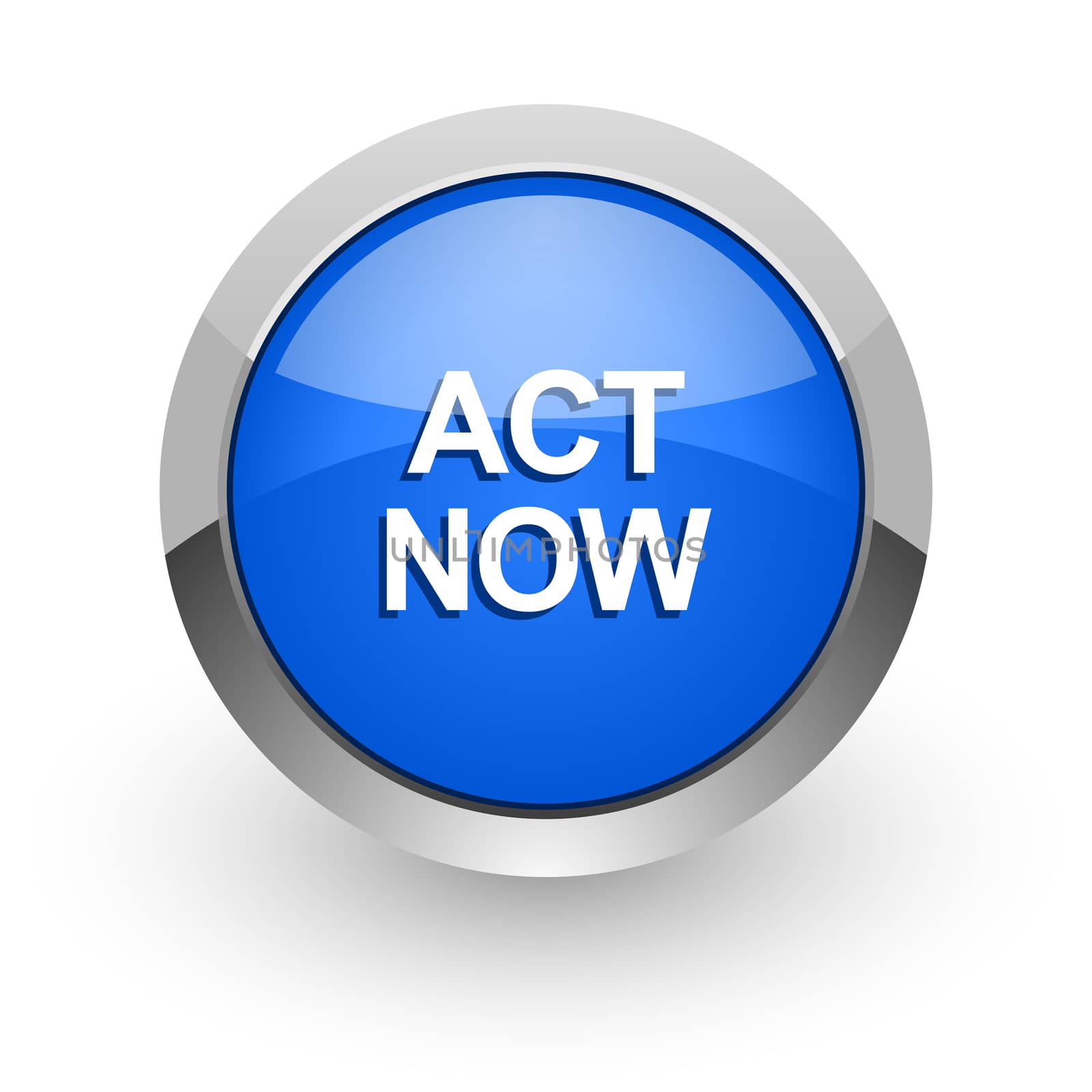 blue glossy web icon