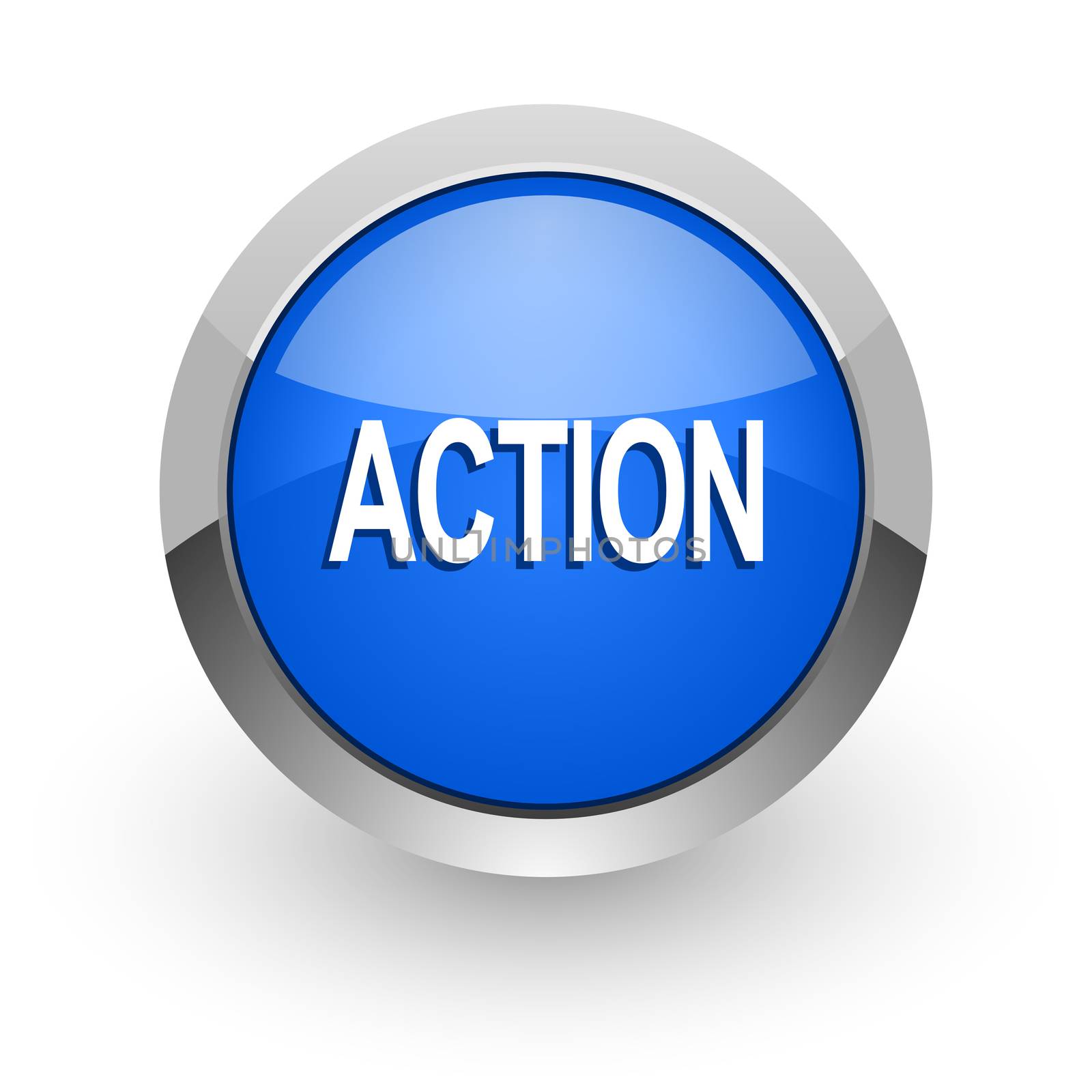 blue glossy web icon