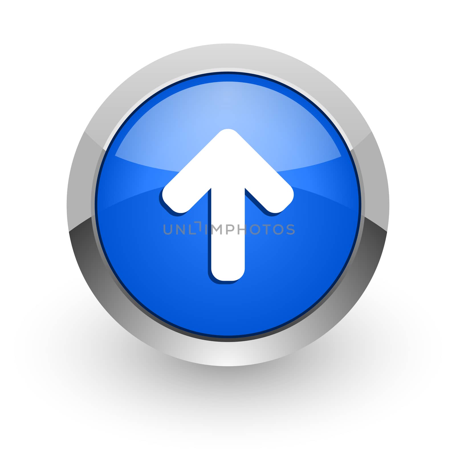 blue glossy web icon