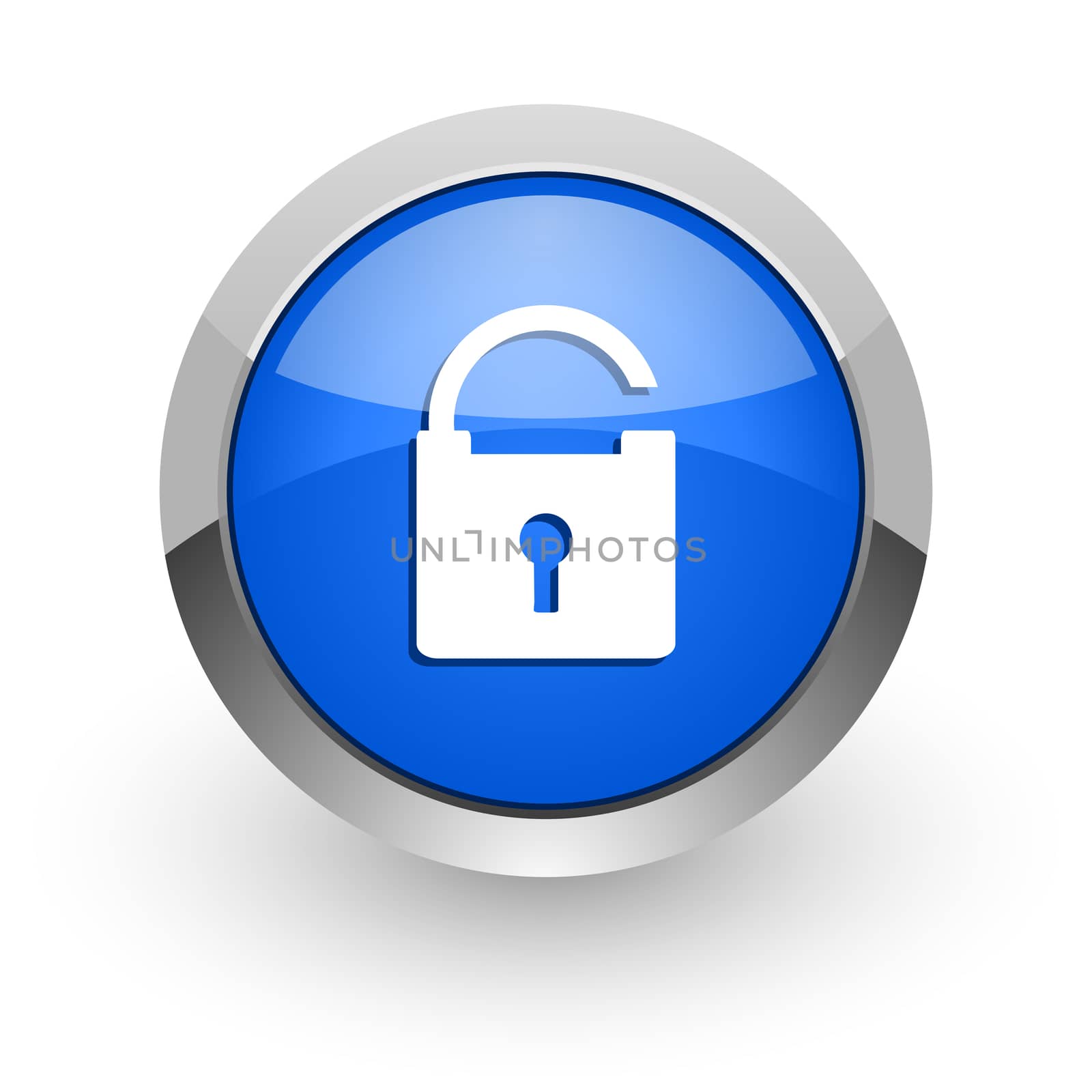 blue glossy web icon