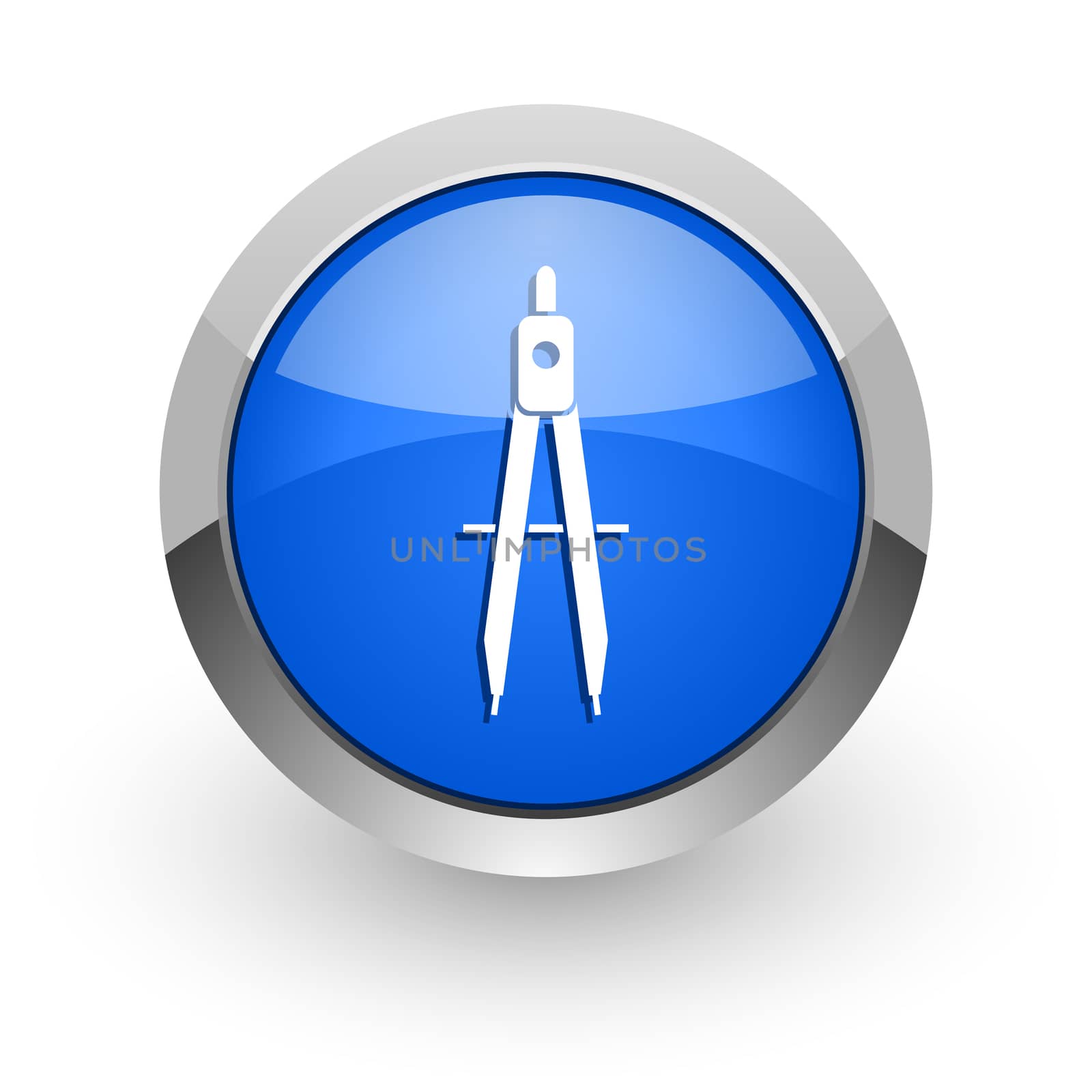 blue glossy web icon