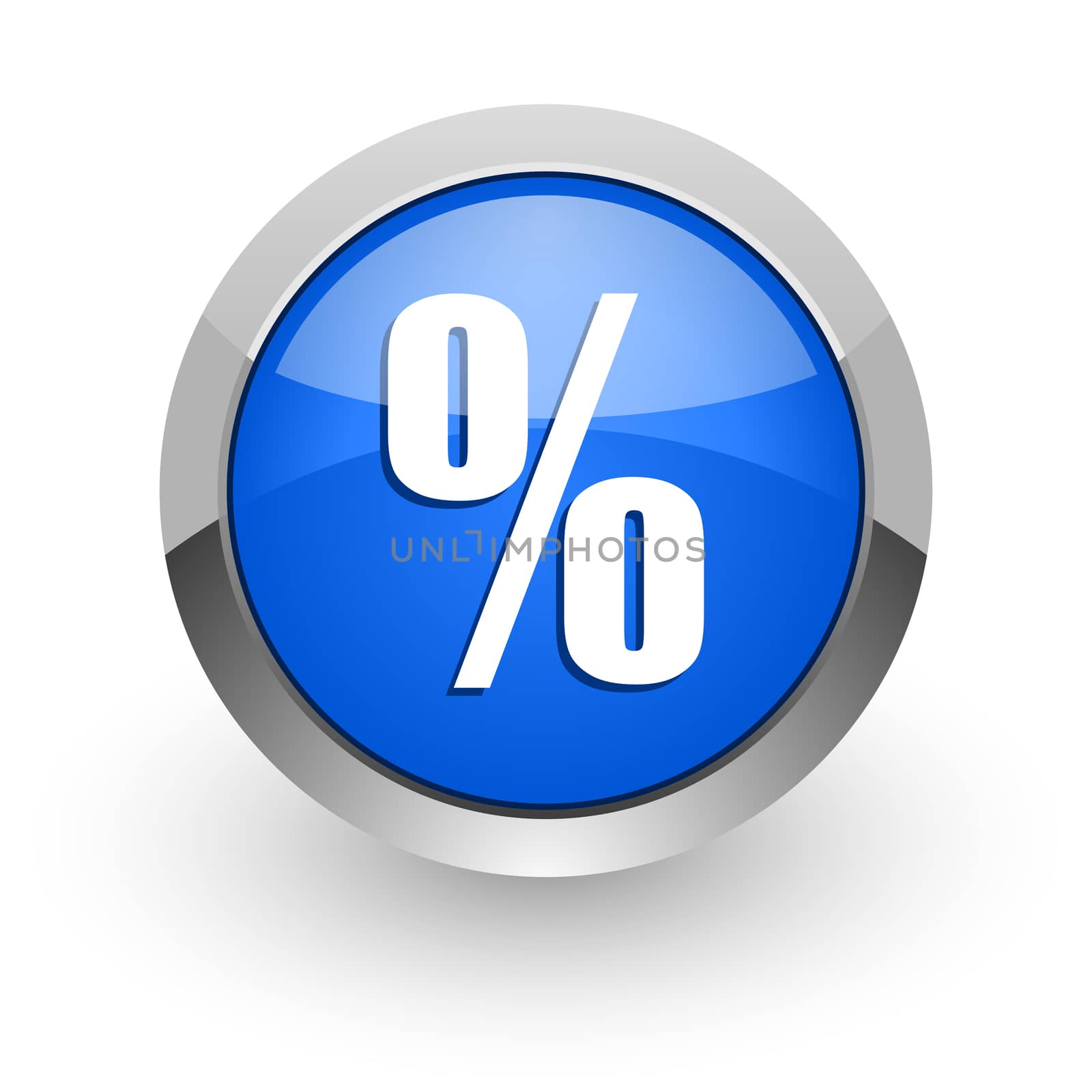 blue glossy web icon