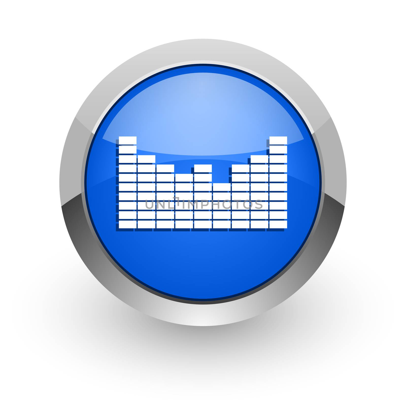 blue glossy web icon