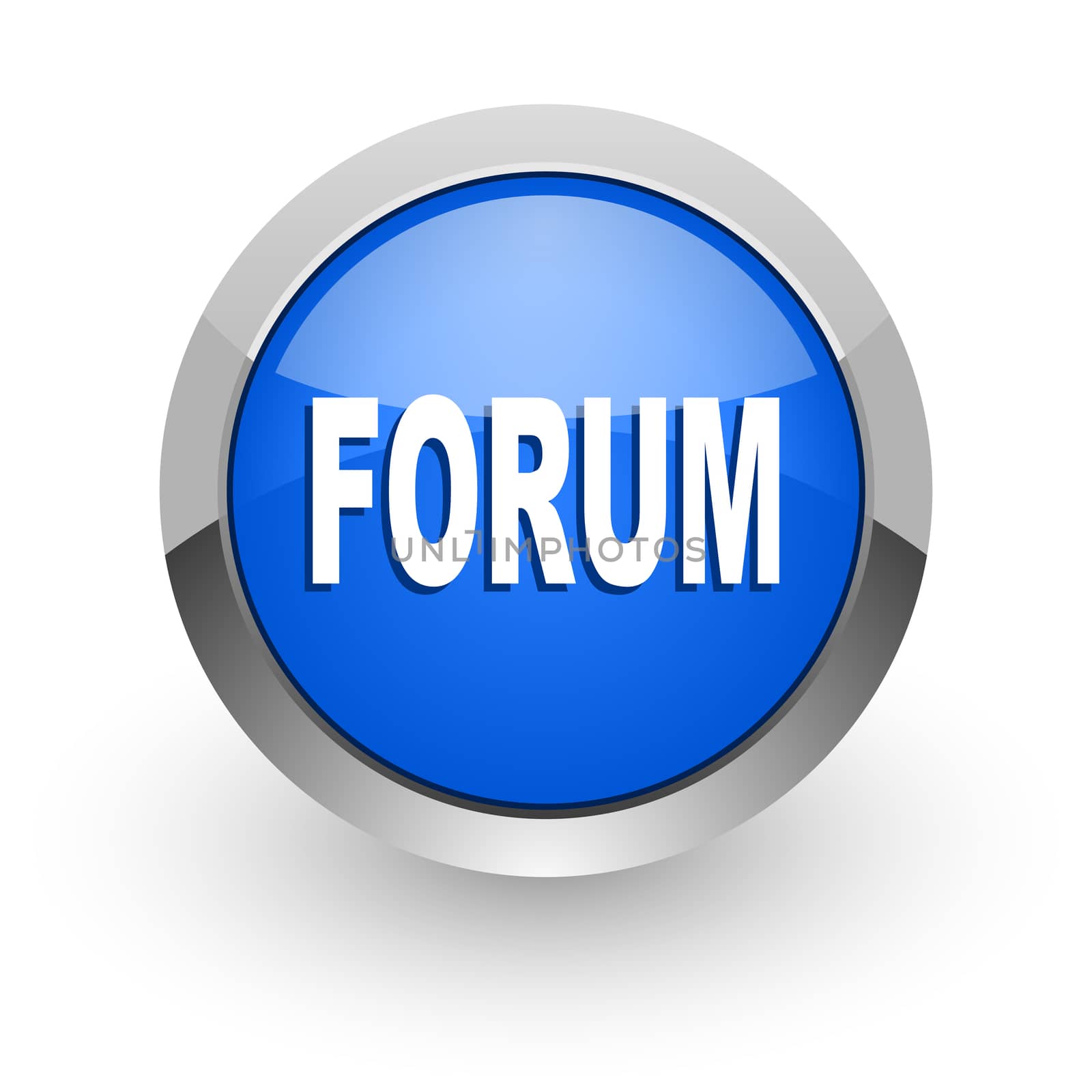 blue glossy web icon
