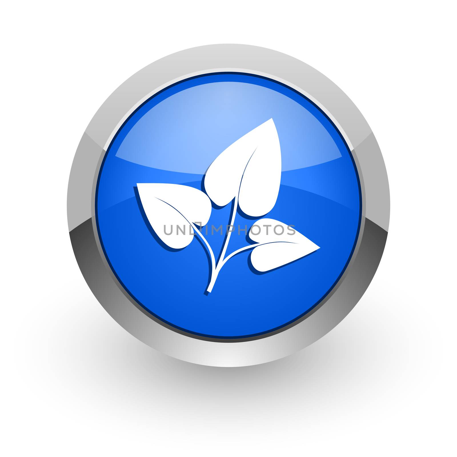 blue glossy web icon