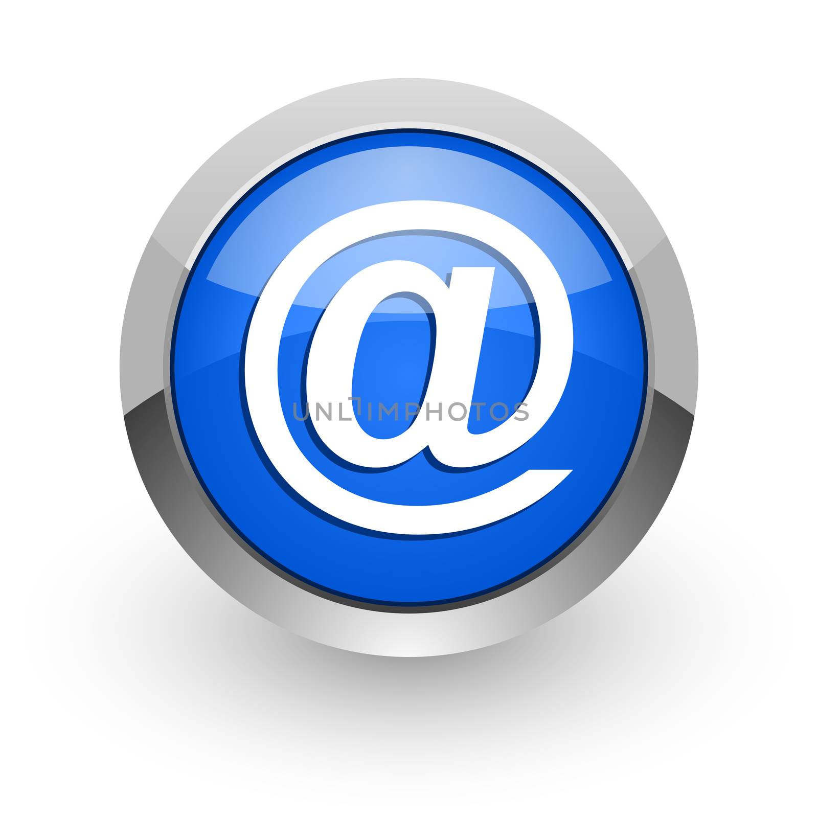 blue glossy web icon
