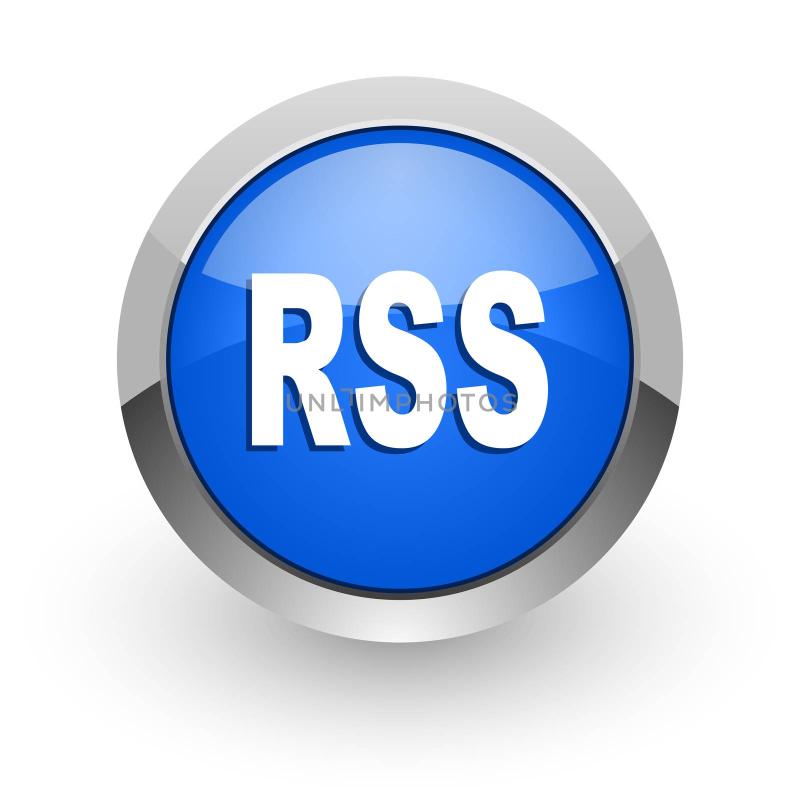 blue glossy web icon