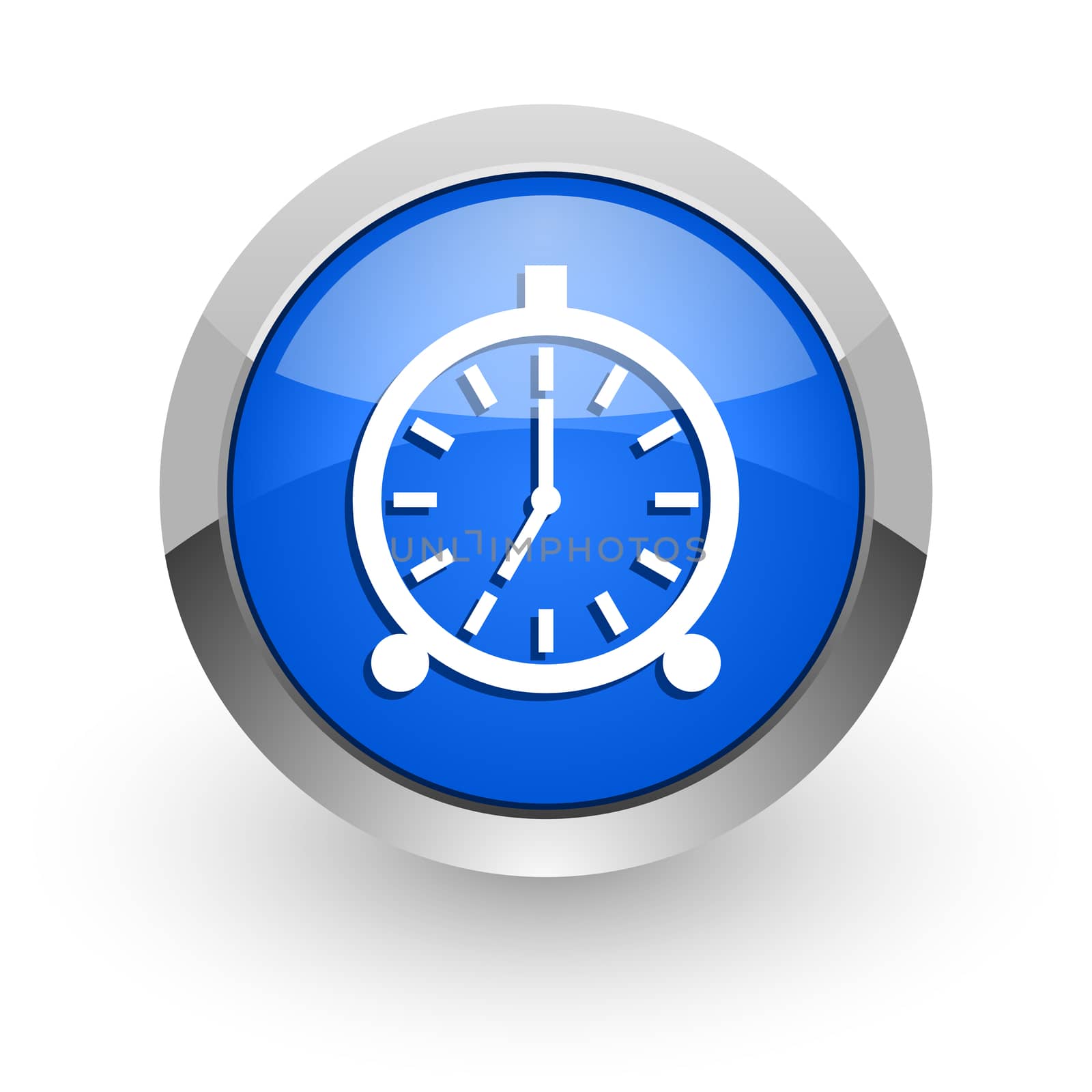 blue glossy web icon