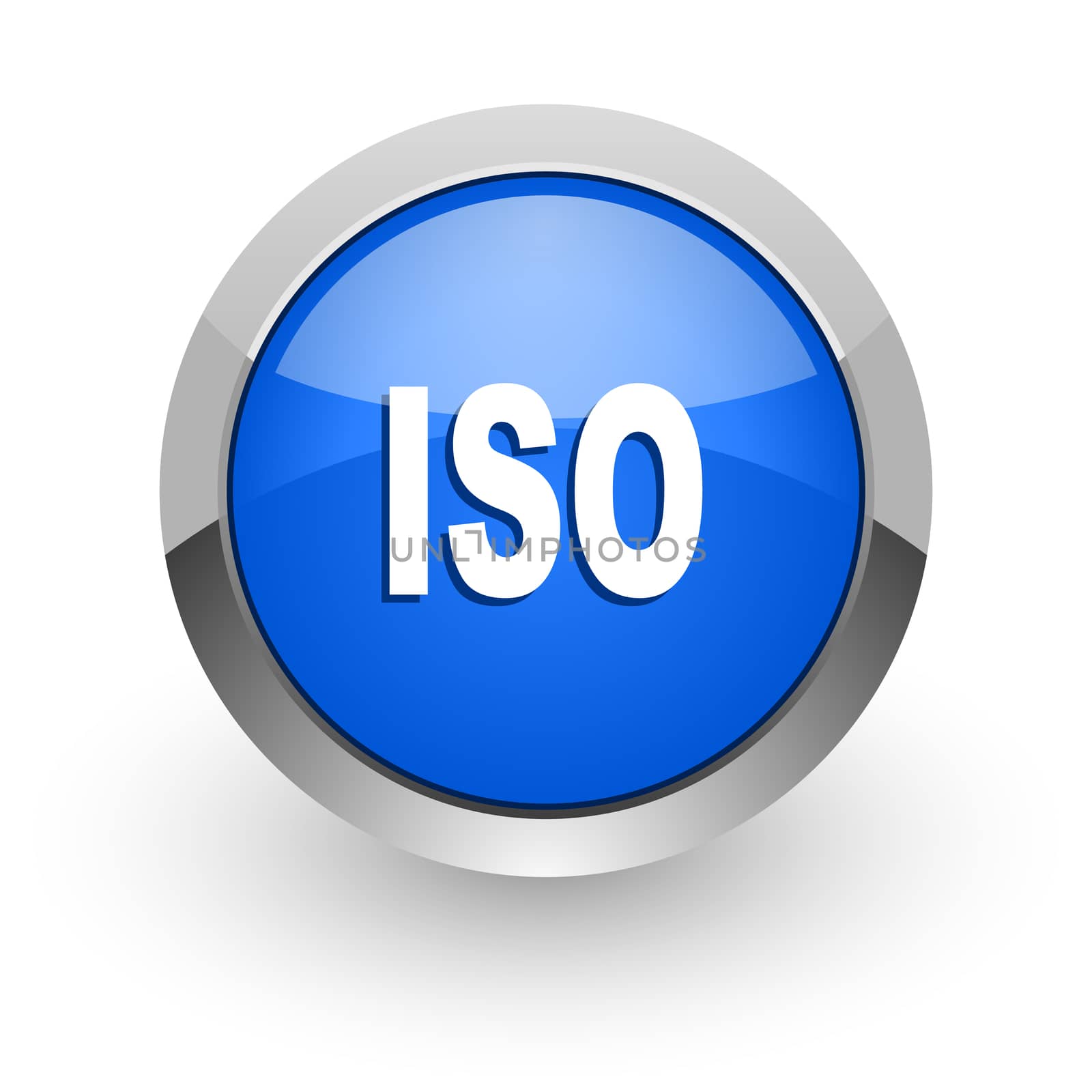 blue glossy web icon