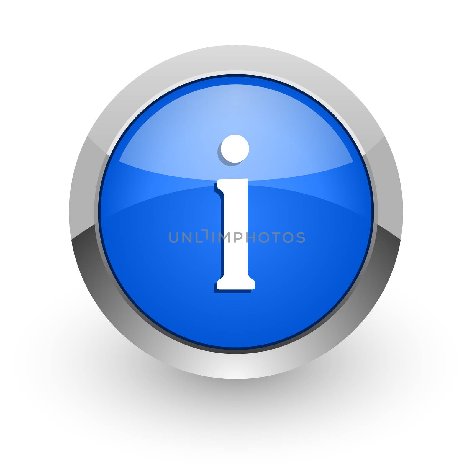 blue glossy web icon