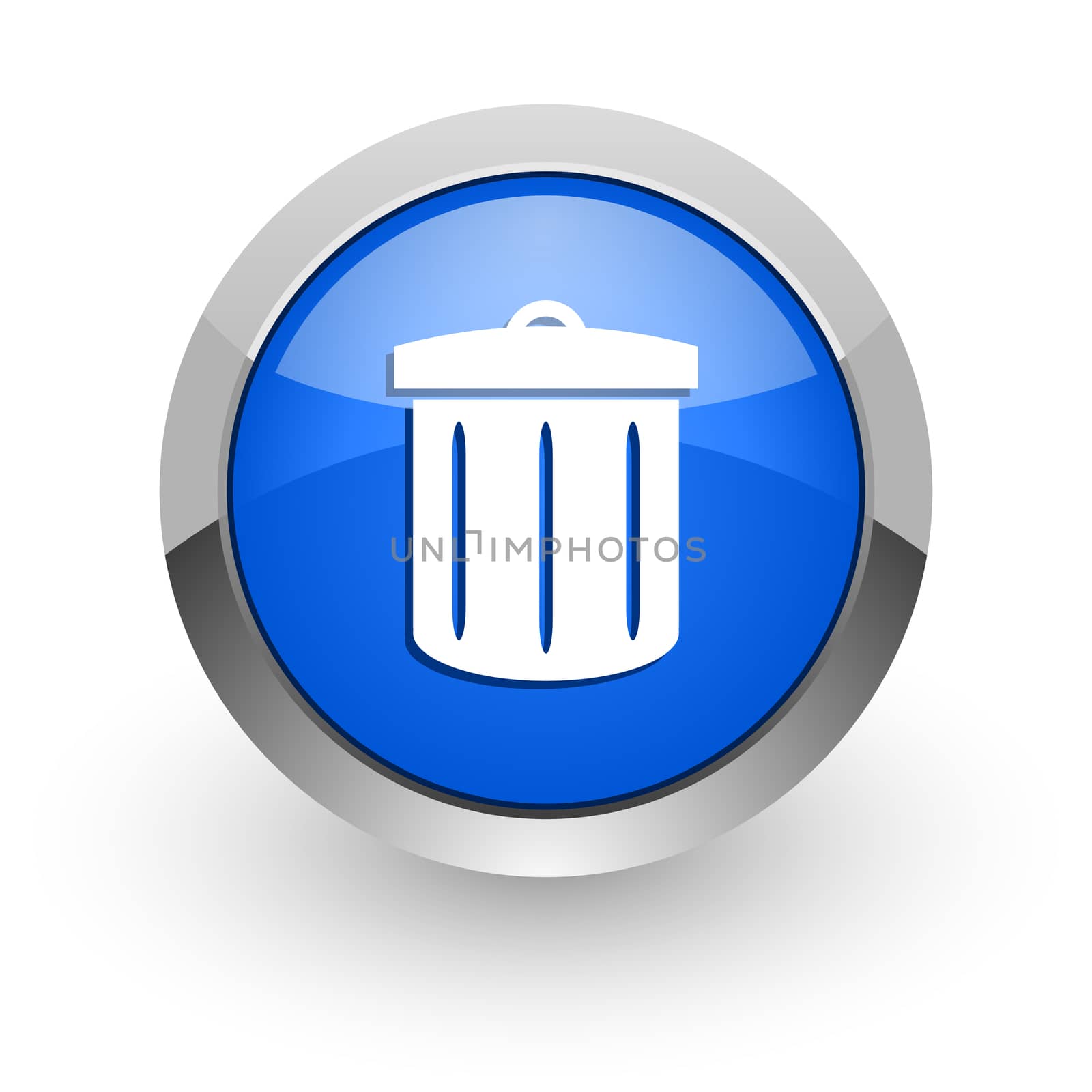 blue glossy web icon