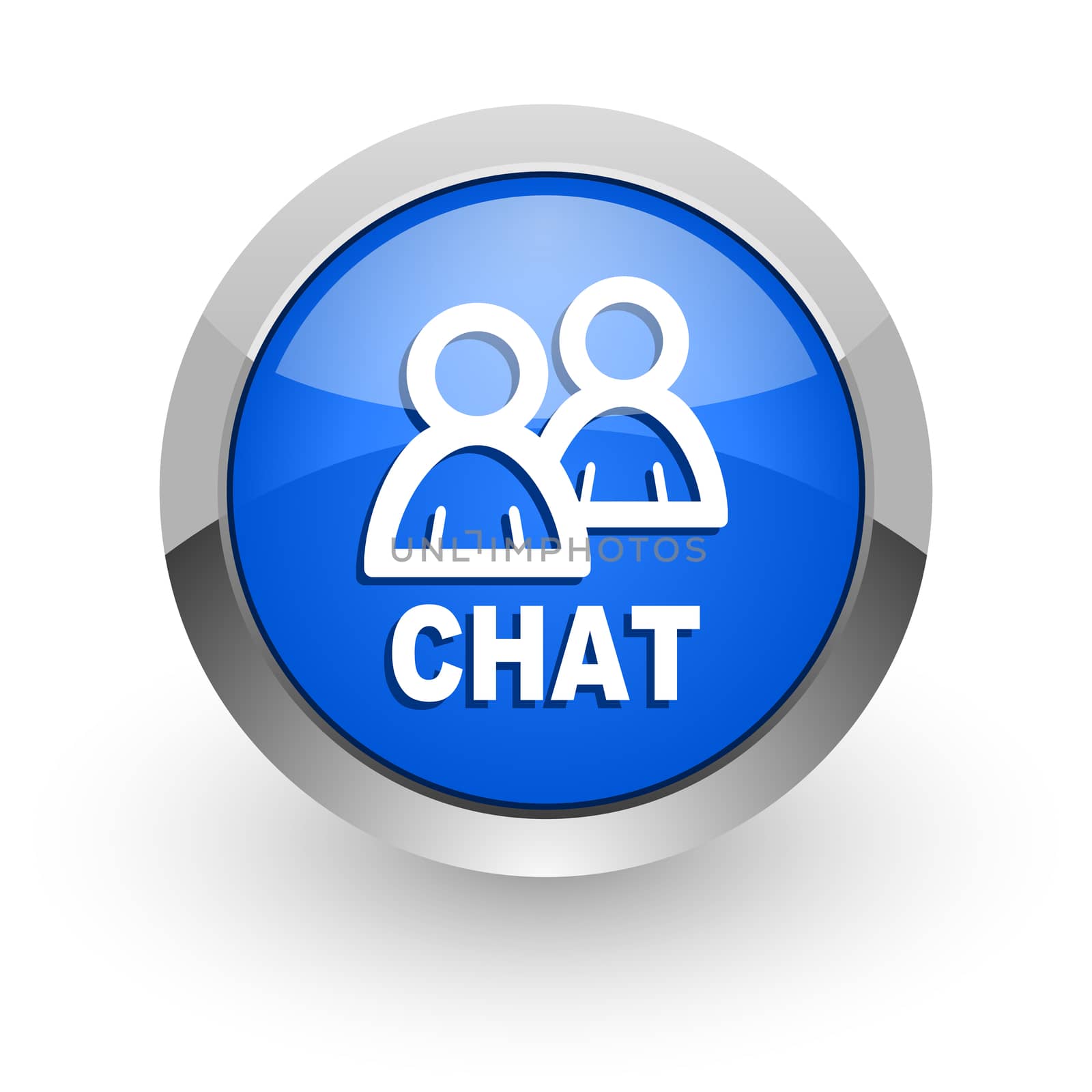 blue glossy web icon